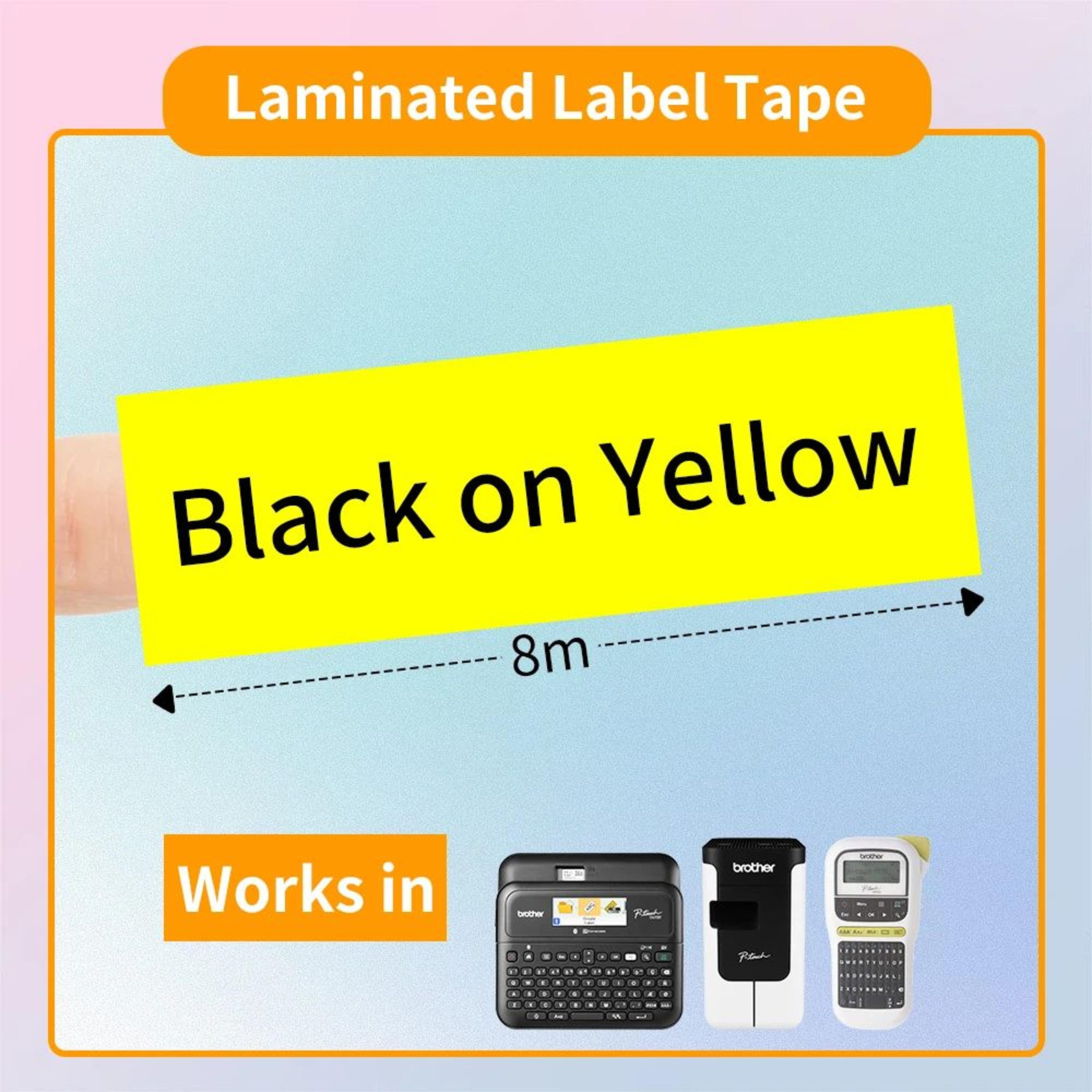TripleSize Laminated Label Tape Replacement Cartridges 13