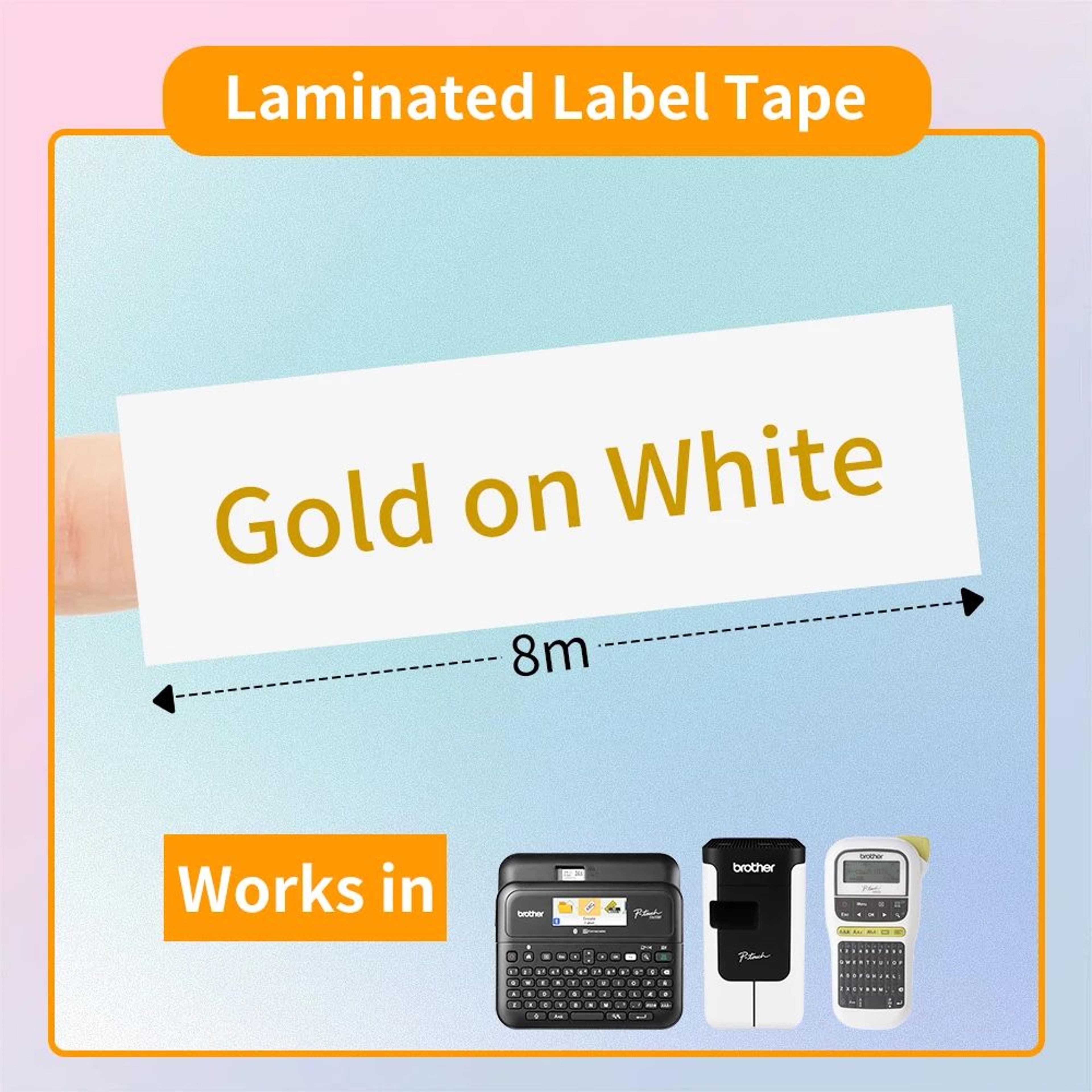 TripleSize Laminated Label Tape Replacement Cartridges 19