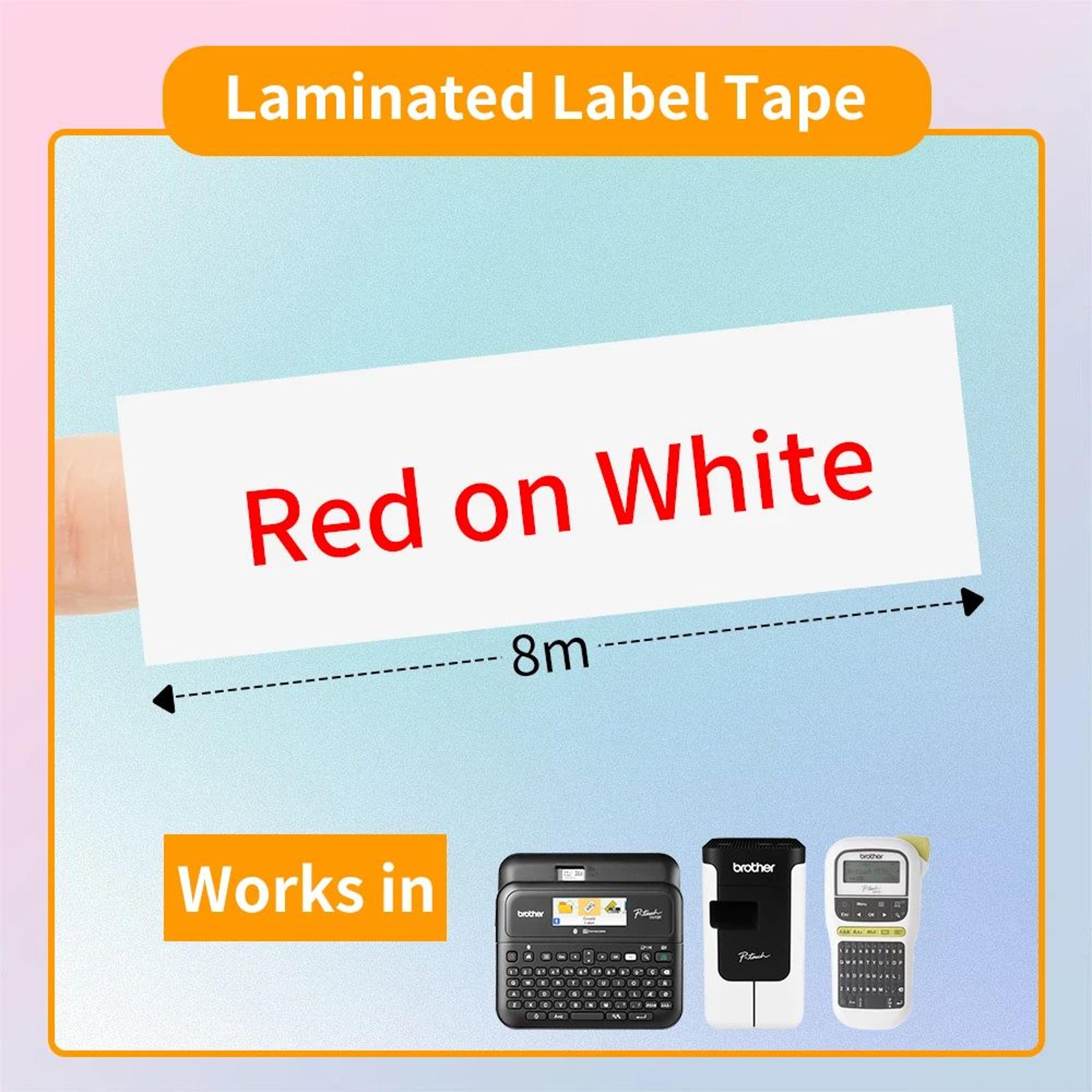 TripleSize Laminated Label Tape Replacement Cartridges 25