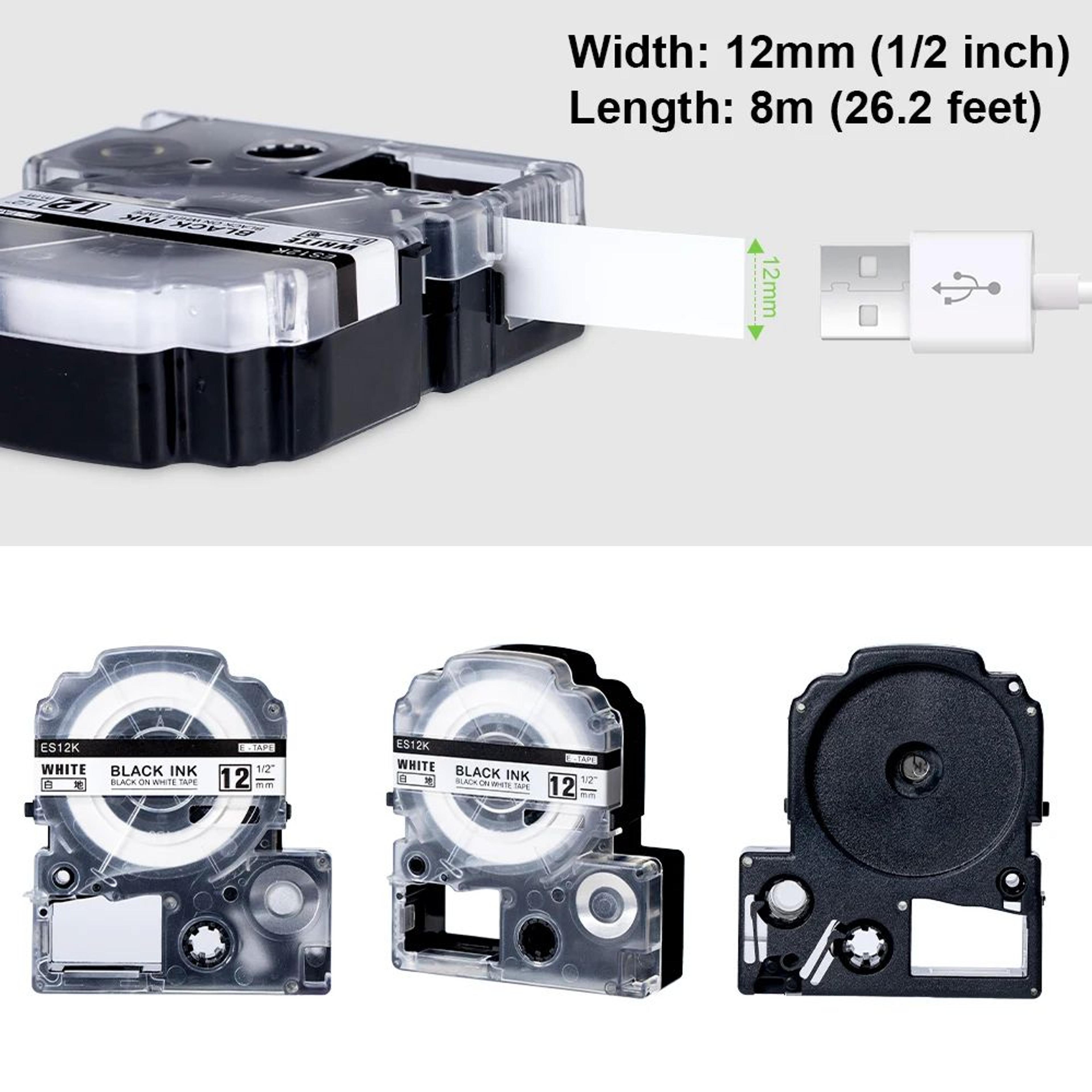 DualSize Label Maker Tape Replacement Cartridge 2