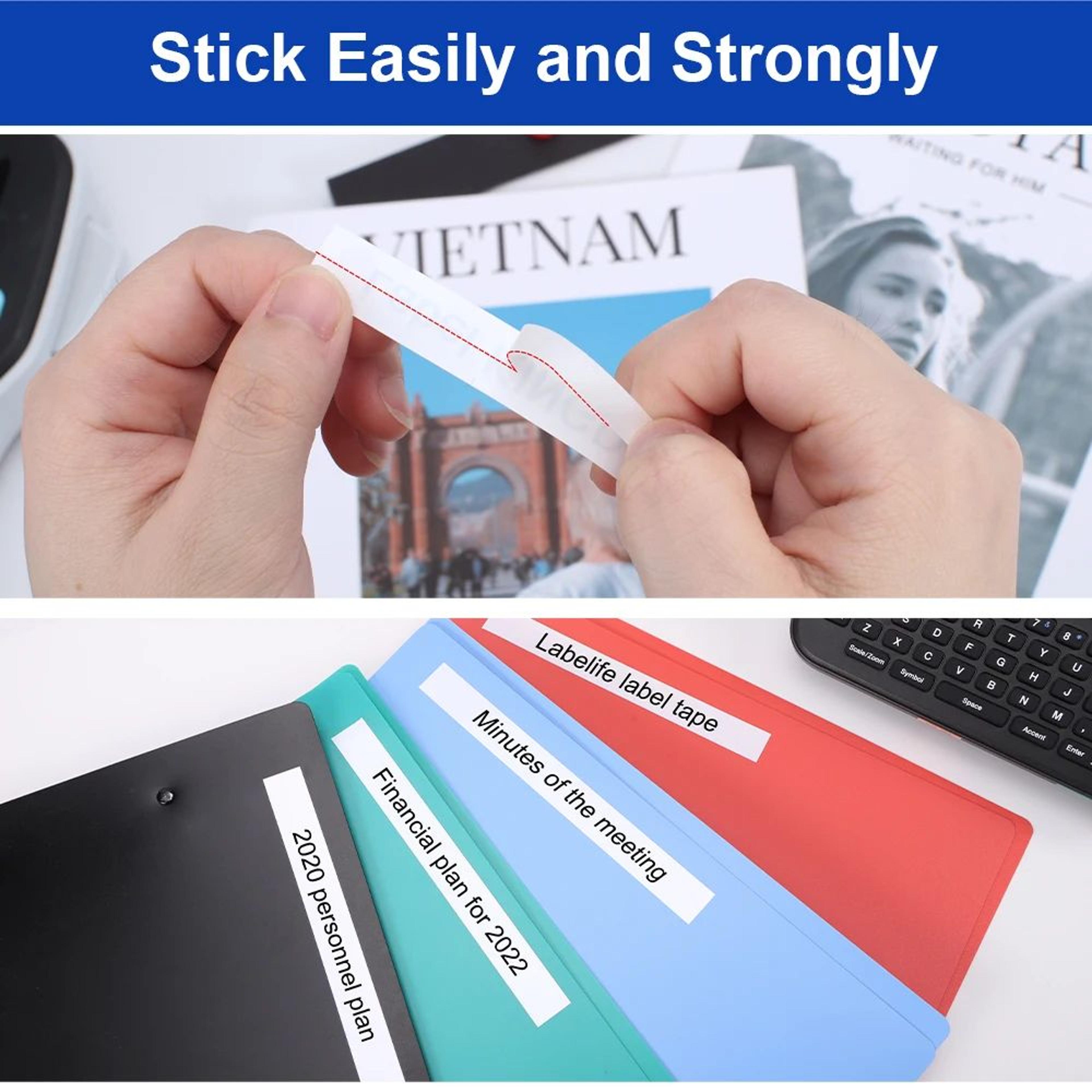 TripleWidth Laminated Label Tape Replacement Cartridges 3