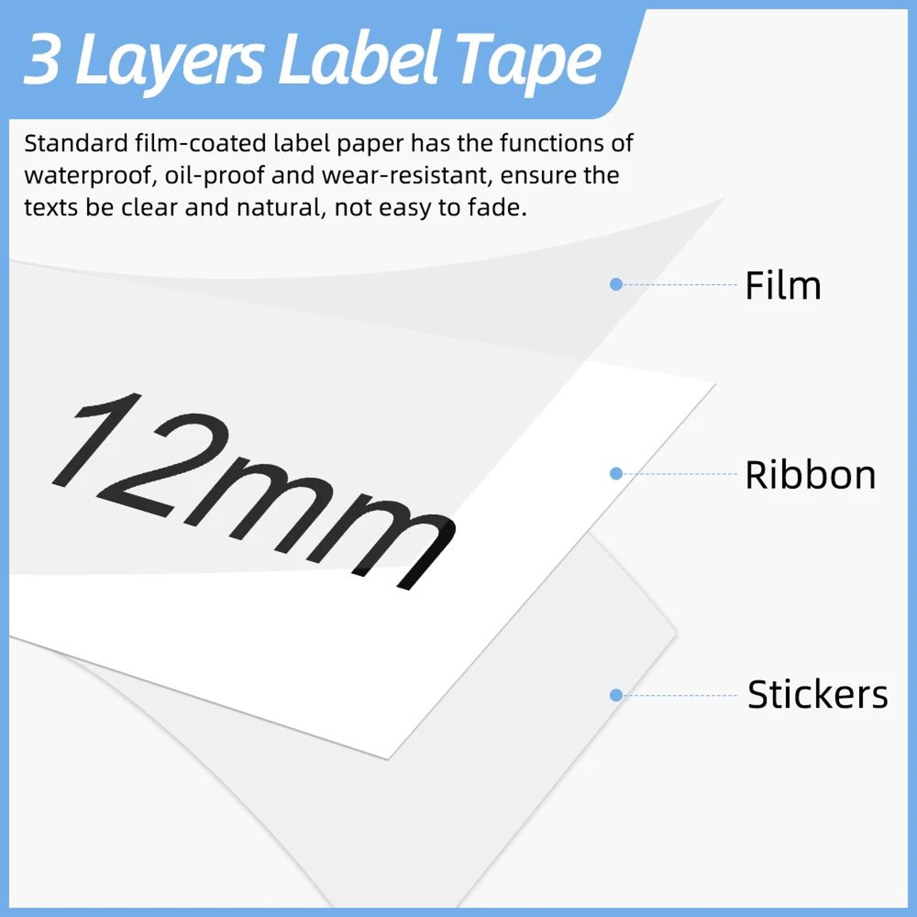 Multicolor Flexible Cable Label Tape Refill 1