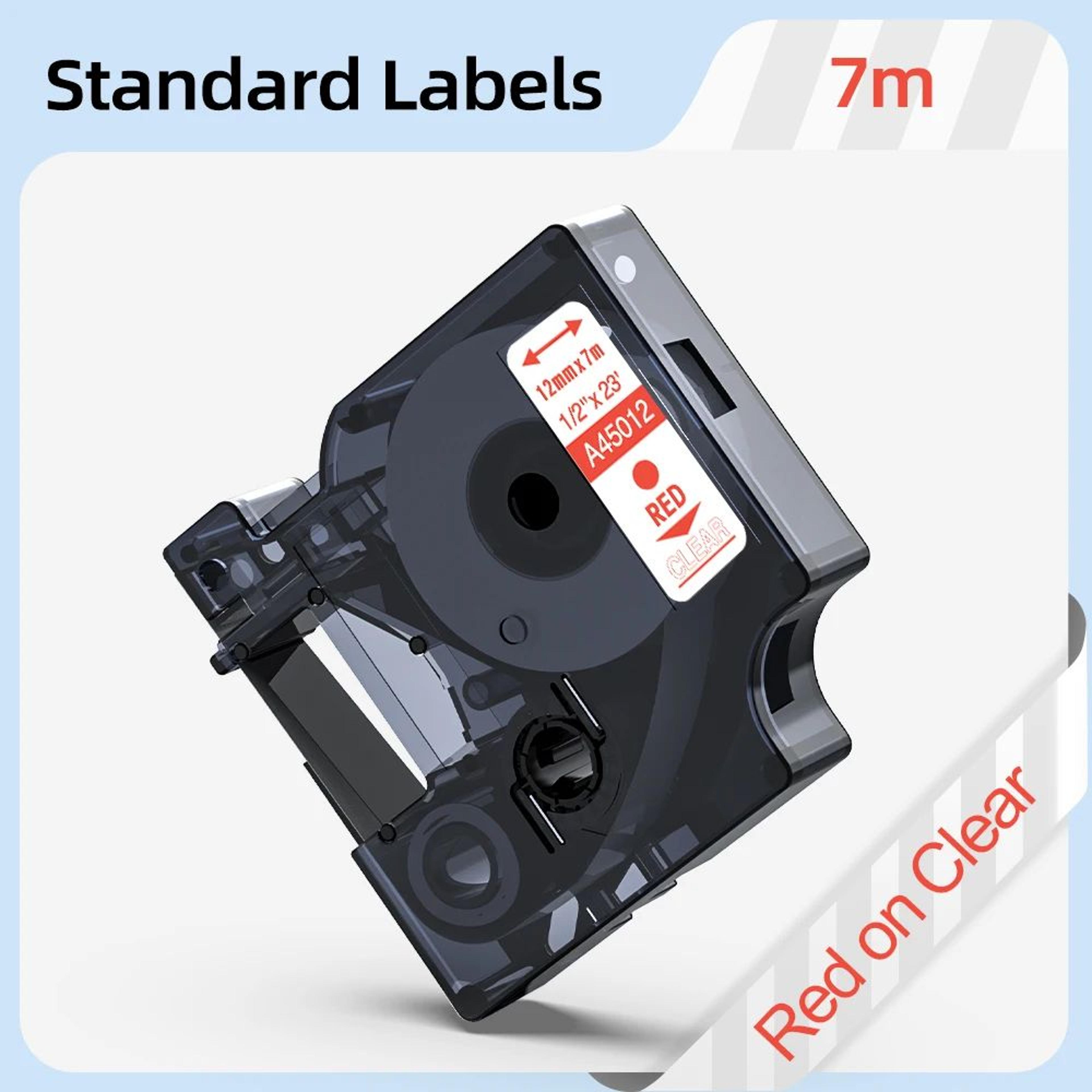 MultiWidth Black On White Label Tape Refill 17