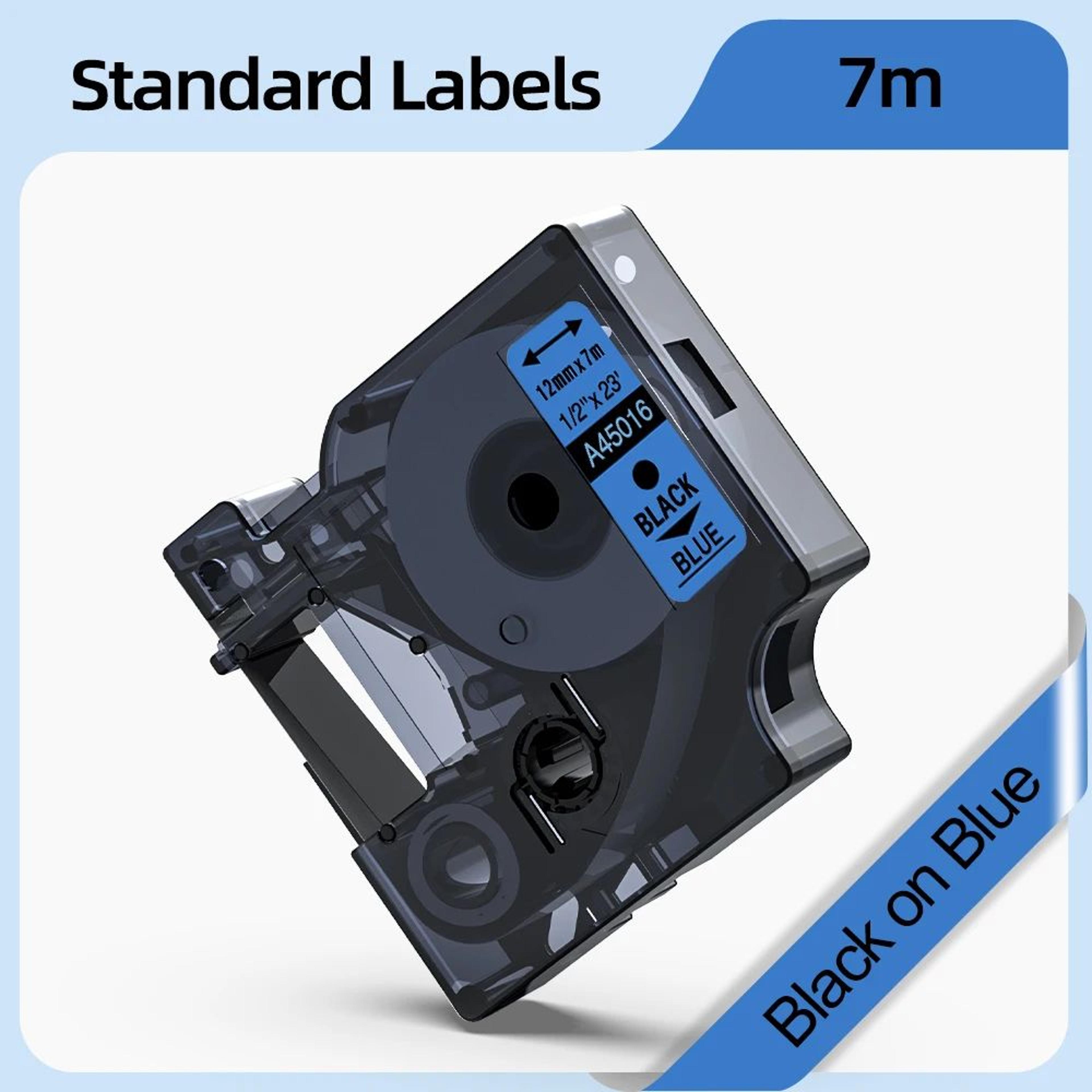MultiWidth Black On White Label Tape Refill 23