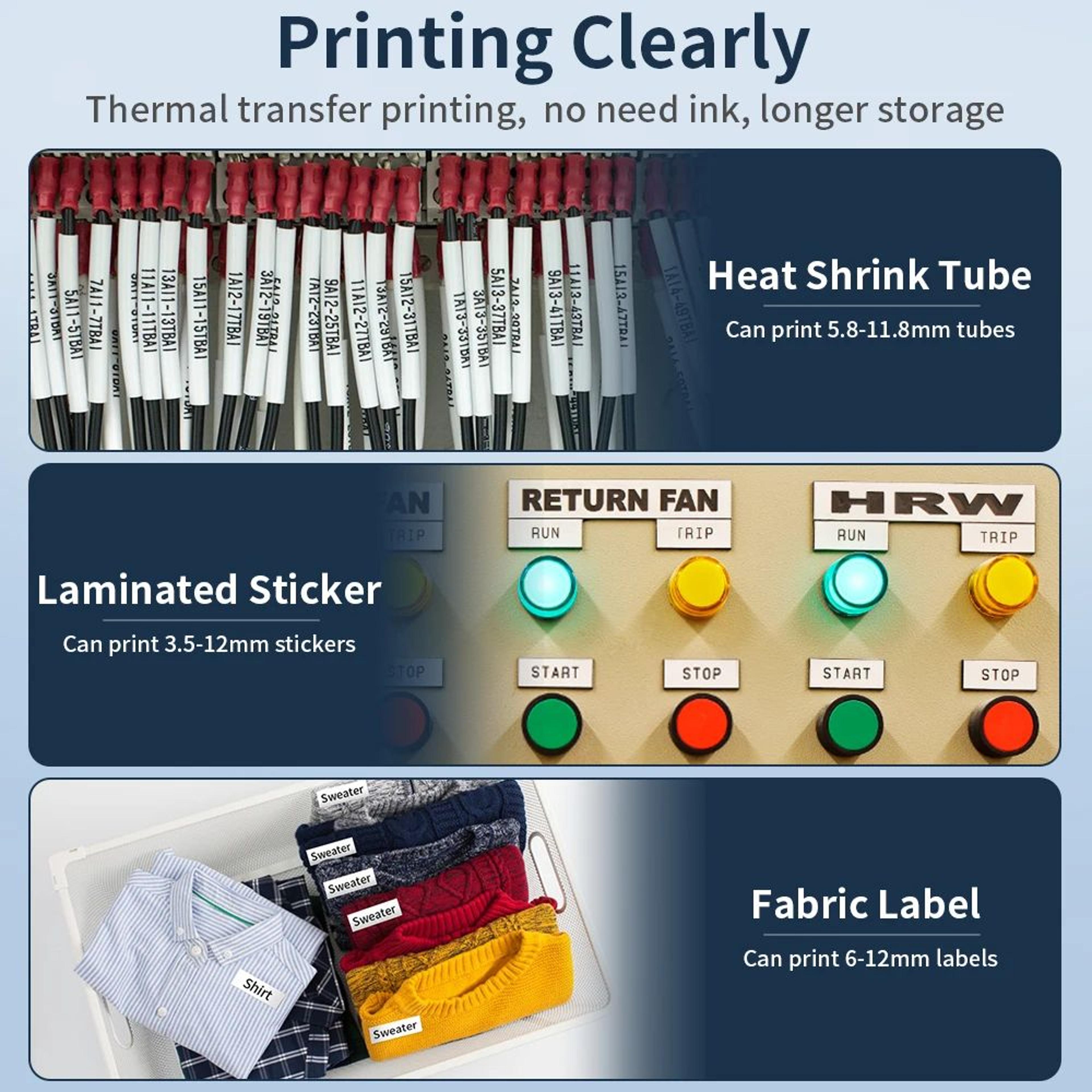 Portable Heat Shrink And Adhesive Label Printer 2