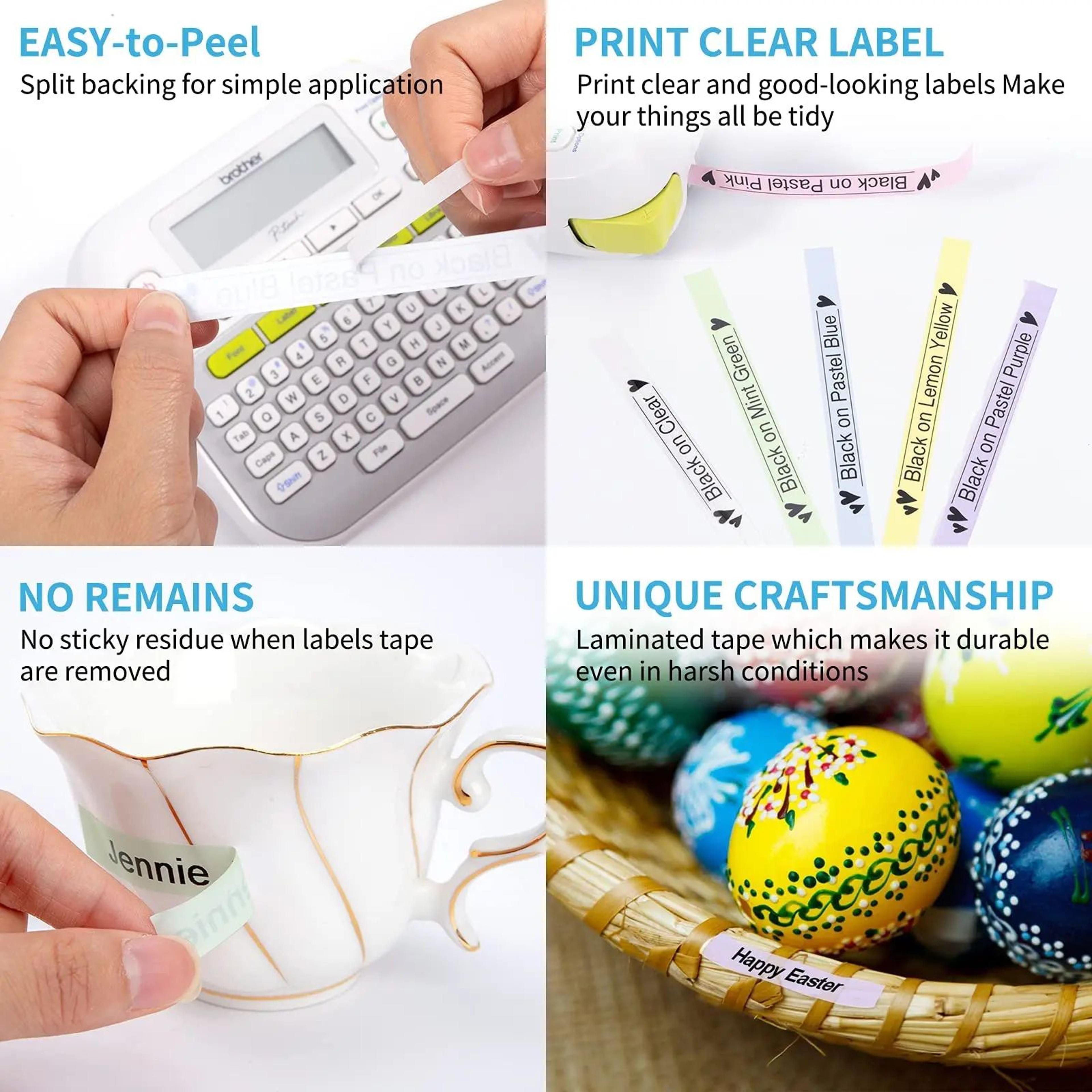 Soft Pastel Matte Label Tape Refill Cartridges 2