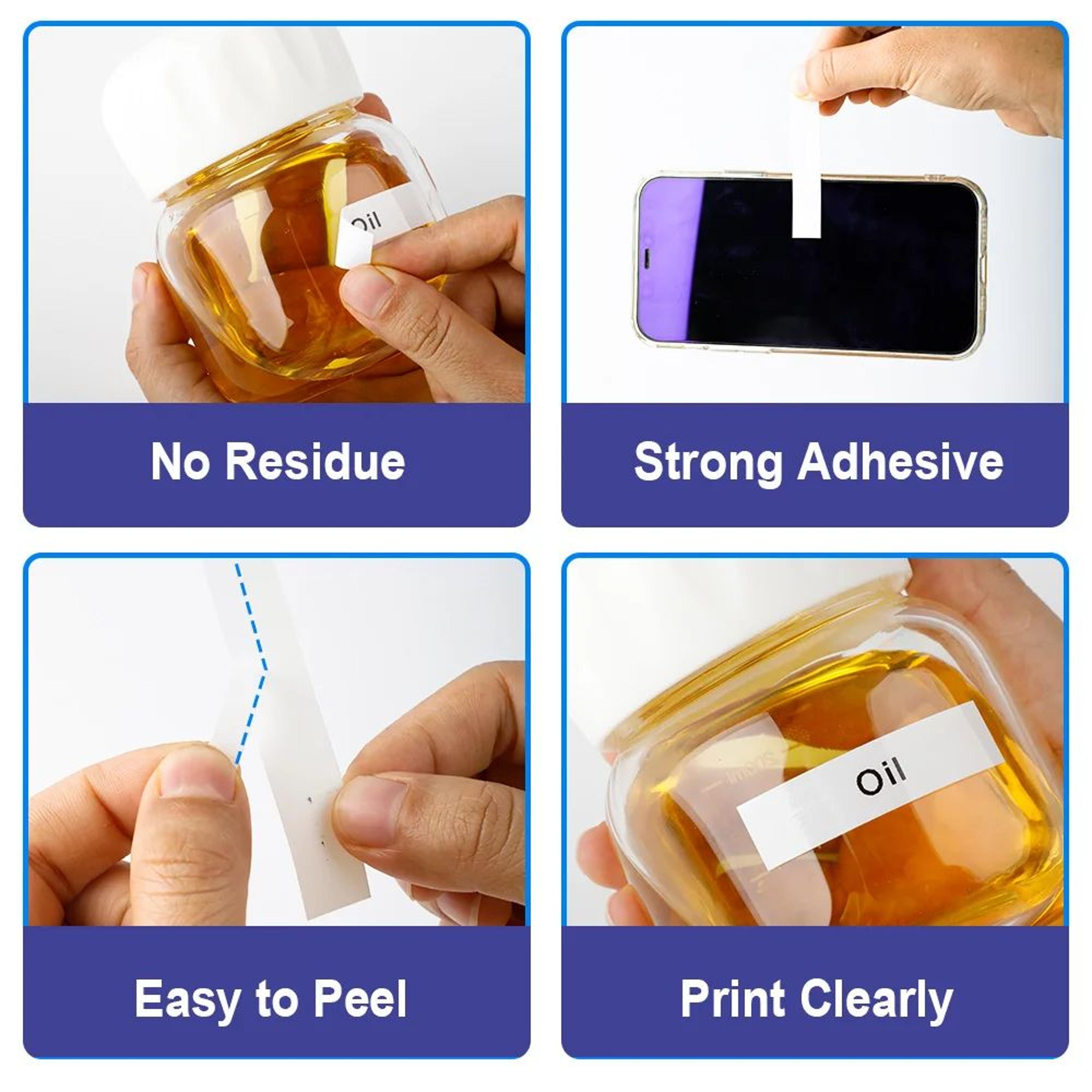 Multicolor Label Tape Refill Cartridges 3