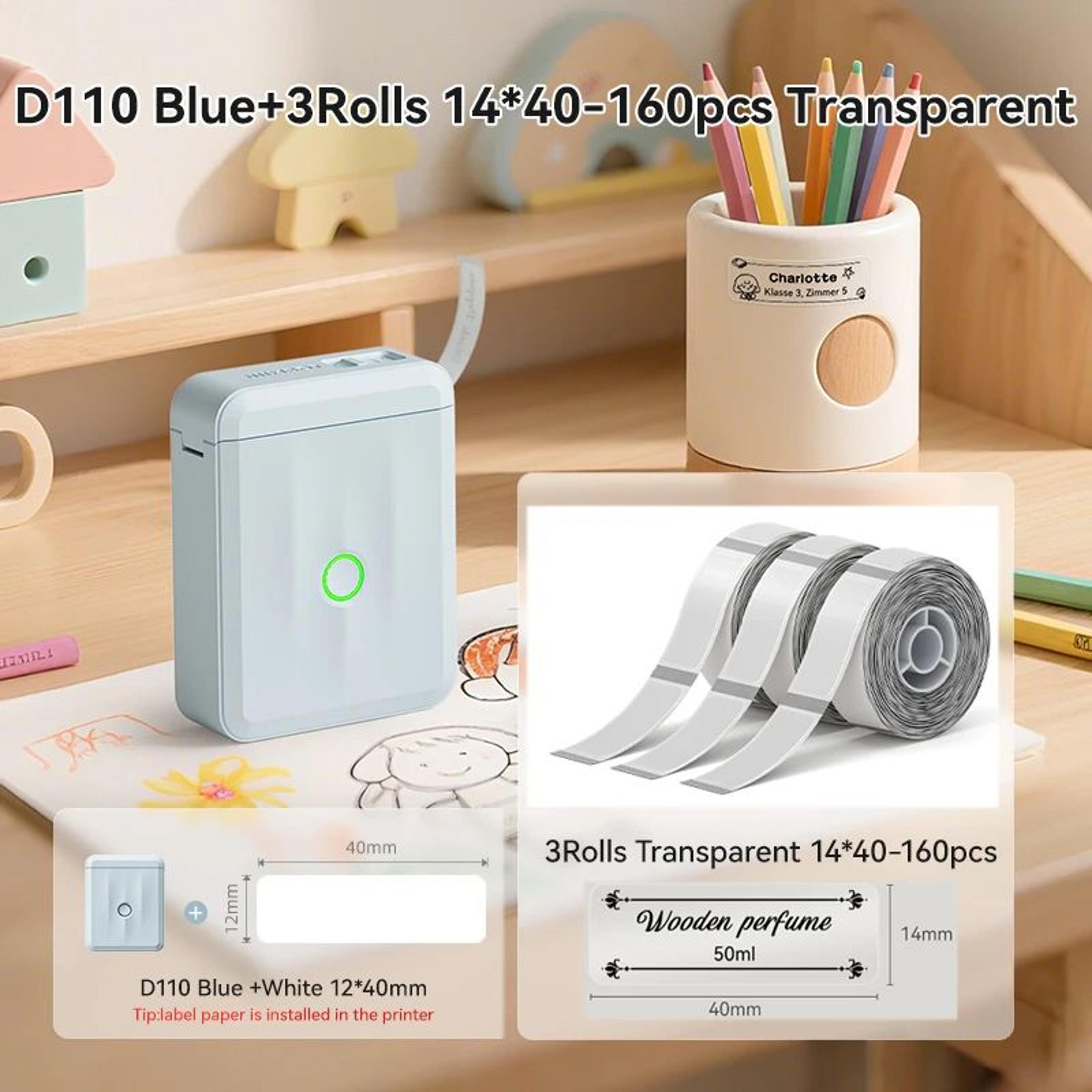 D110 Mini Portable Bluetooth Thermal Label Printer 9