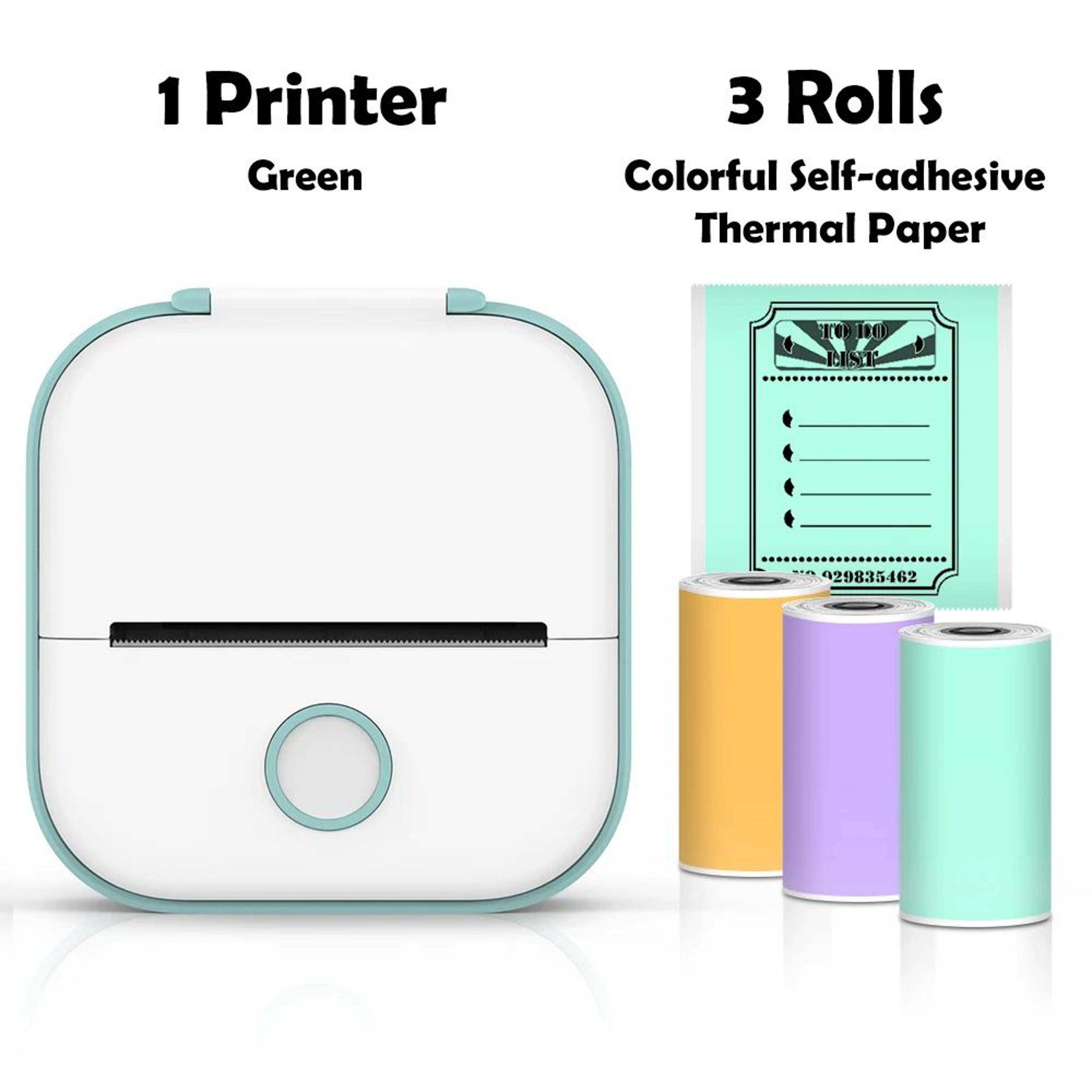 T02 Mini Portable Bluetooth Thermal Sticker Printer 12