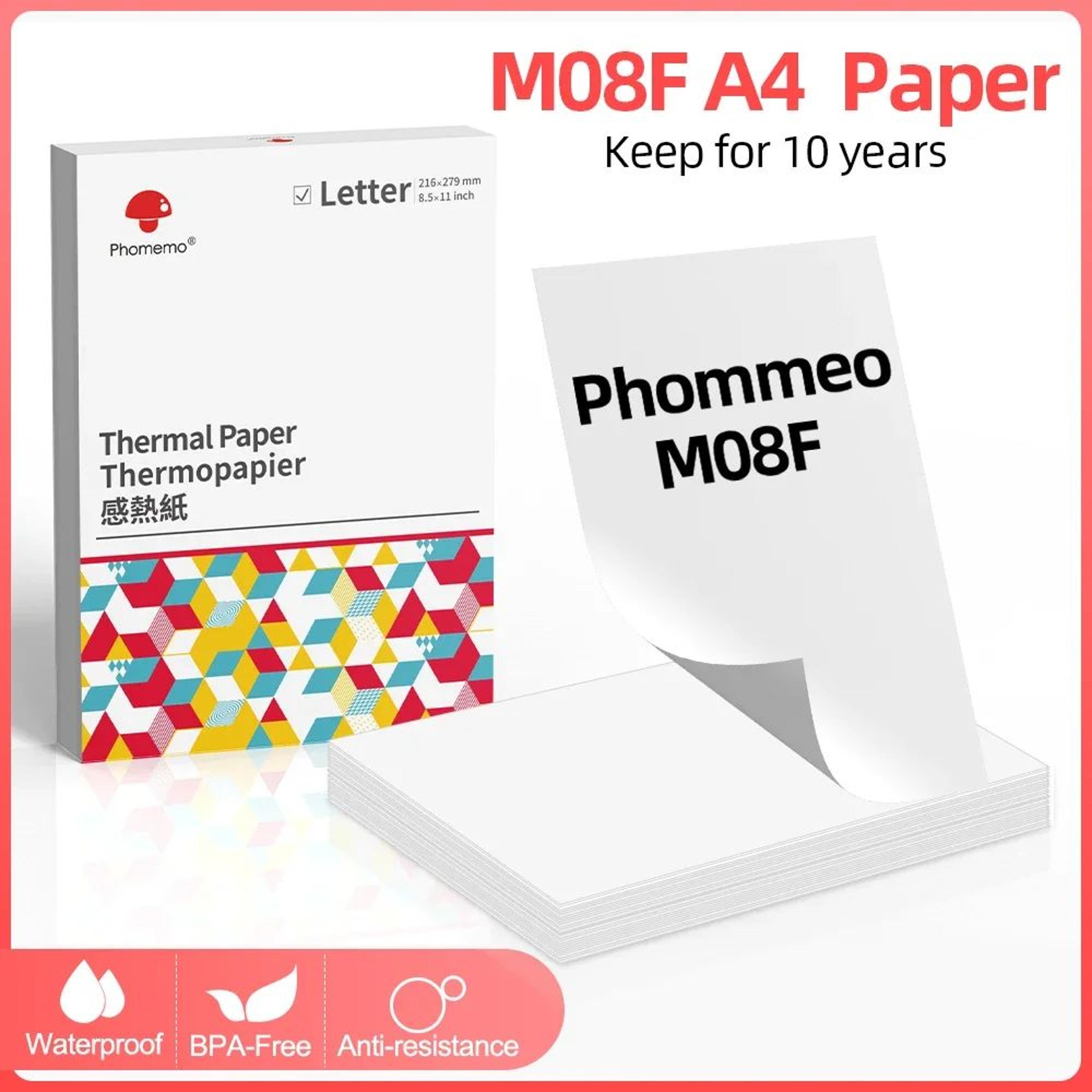 a4 thermal printer paper 100 sheets long lasting foldable printing paper