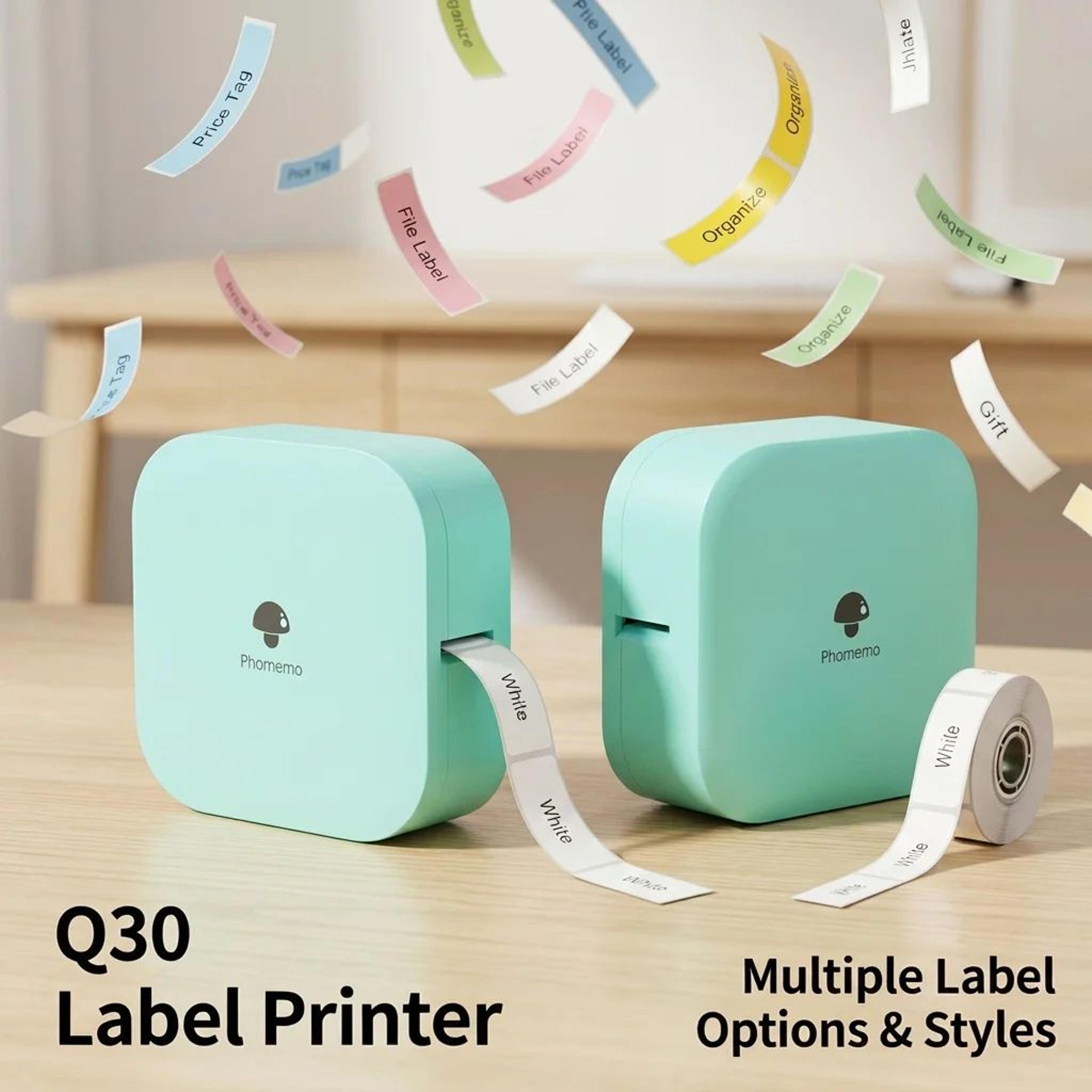 q30 mini bluetooth label printer portable wireless label maker