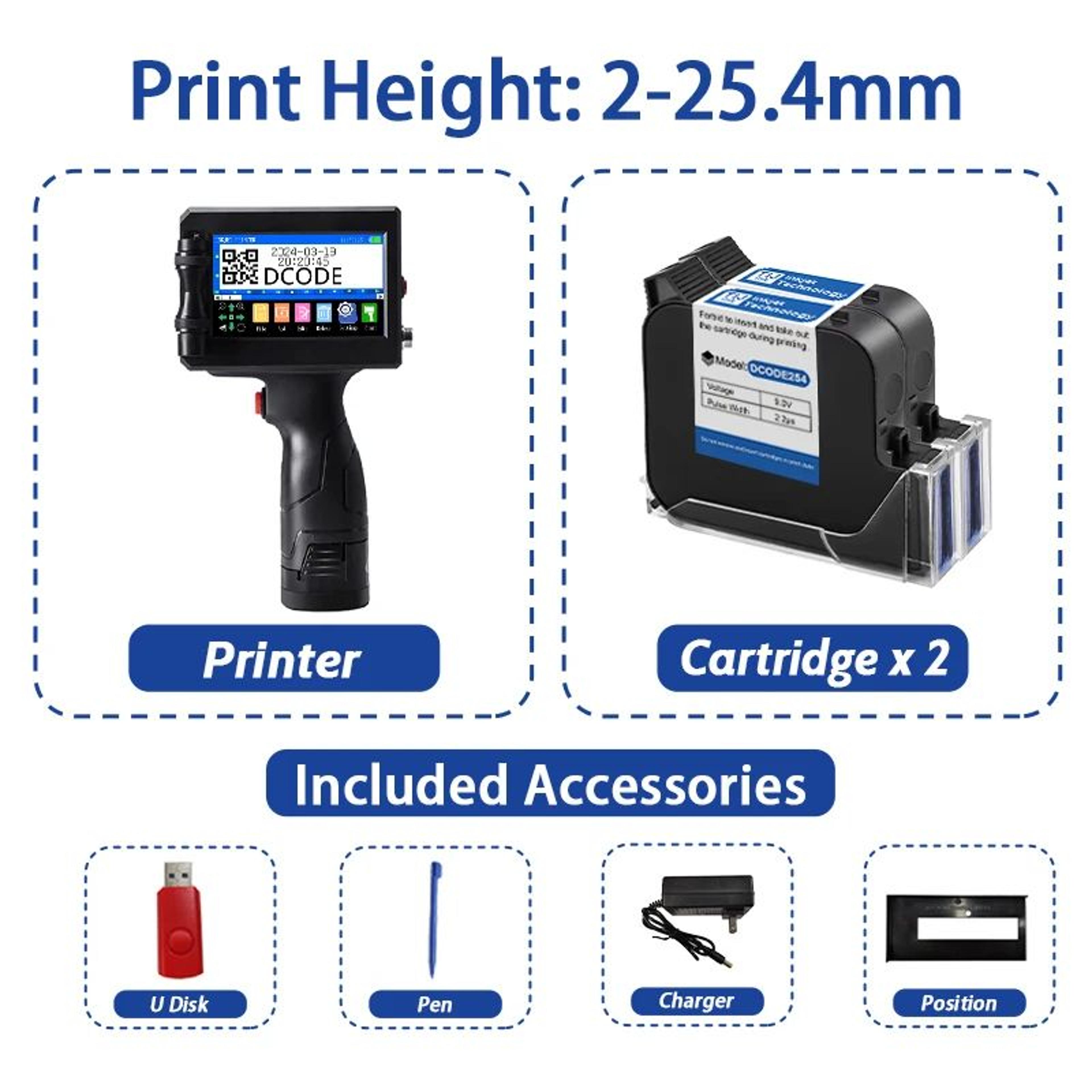 1750Plus Handheld Inkjet Printer And Coding Machine 11