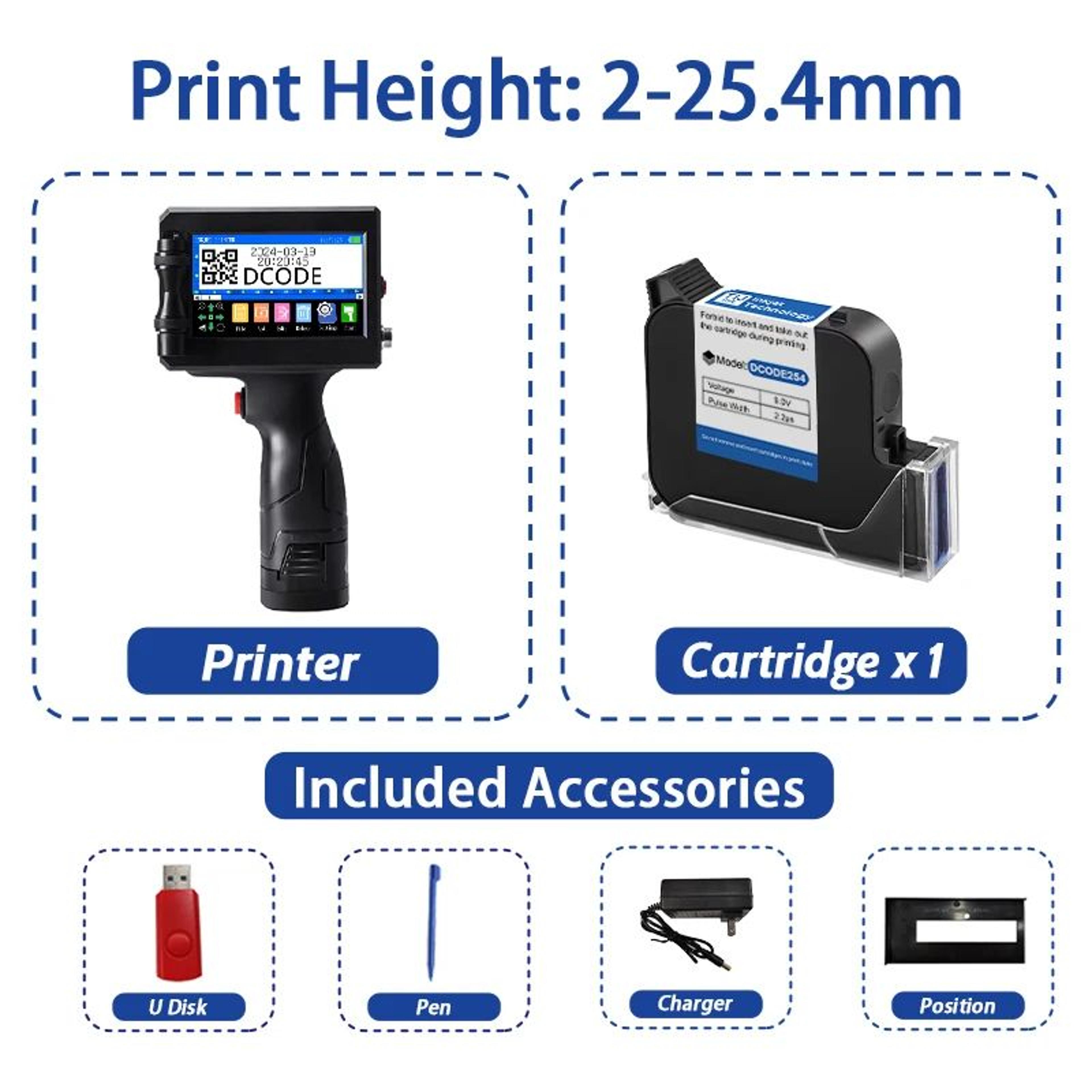 1750Plus Handheld Inkjet Printer And Coding Machine 8