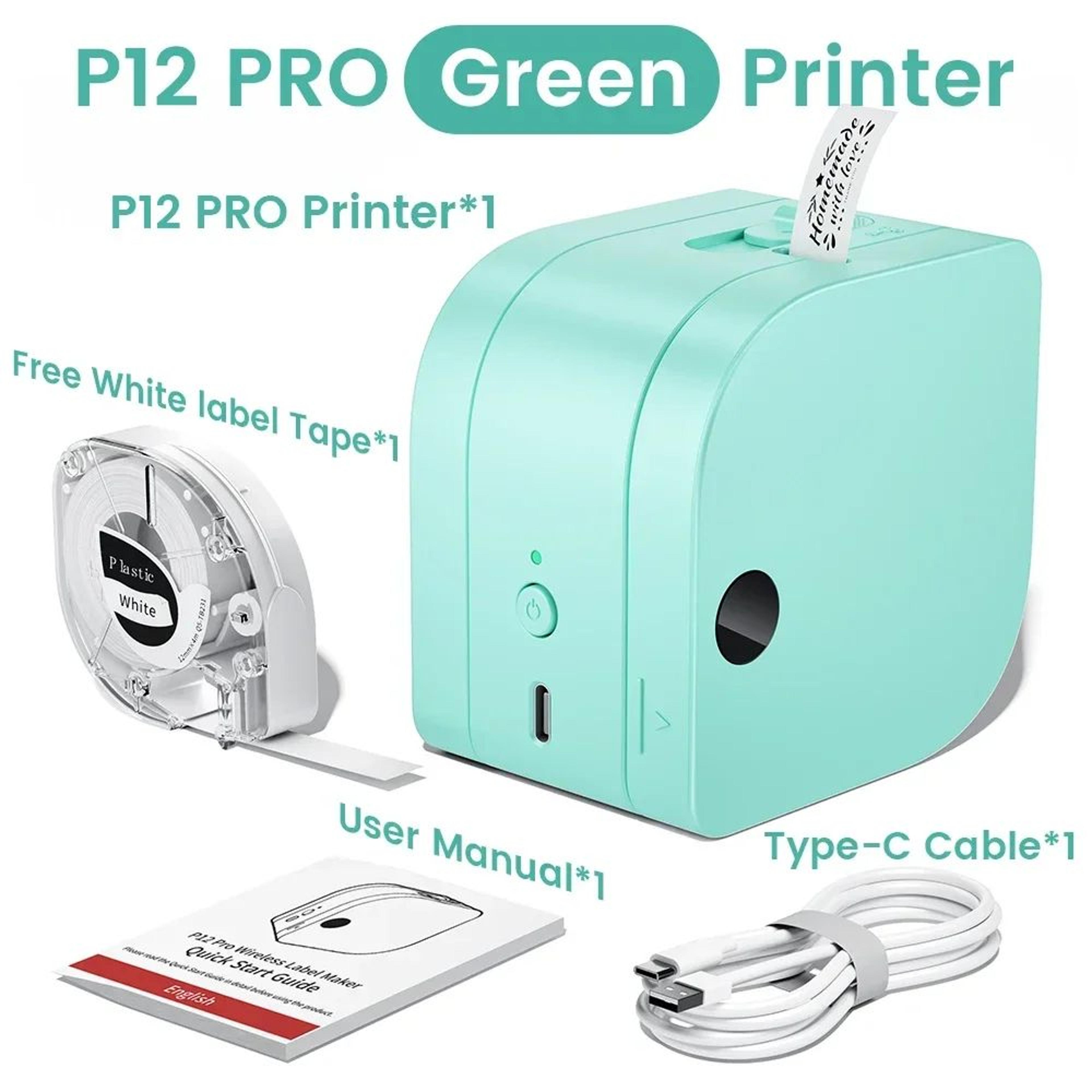 P12 PRO Rechargeable Bluetooth Label Maker 7