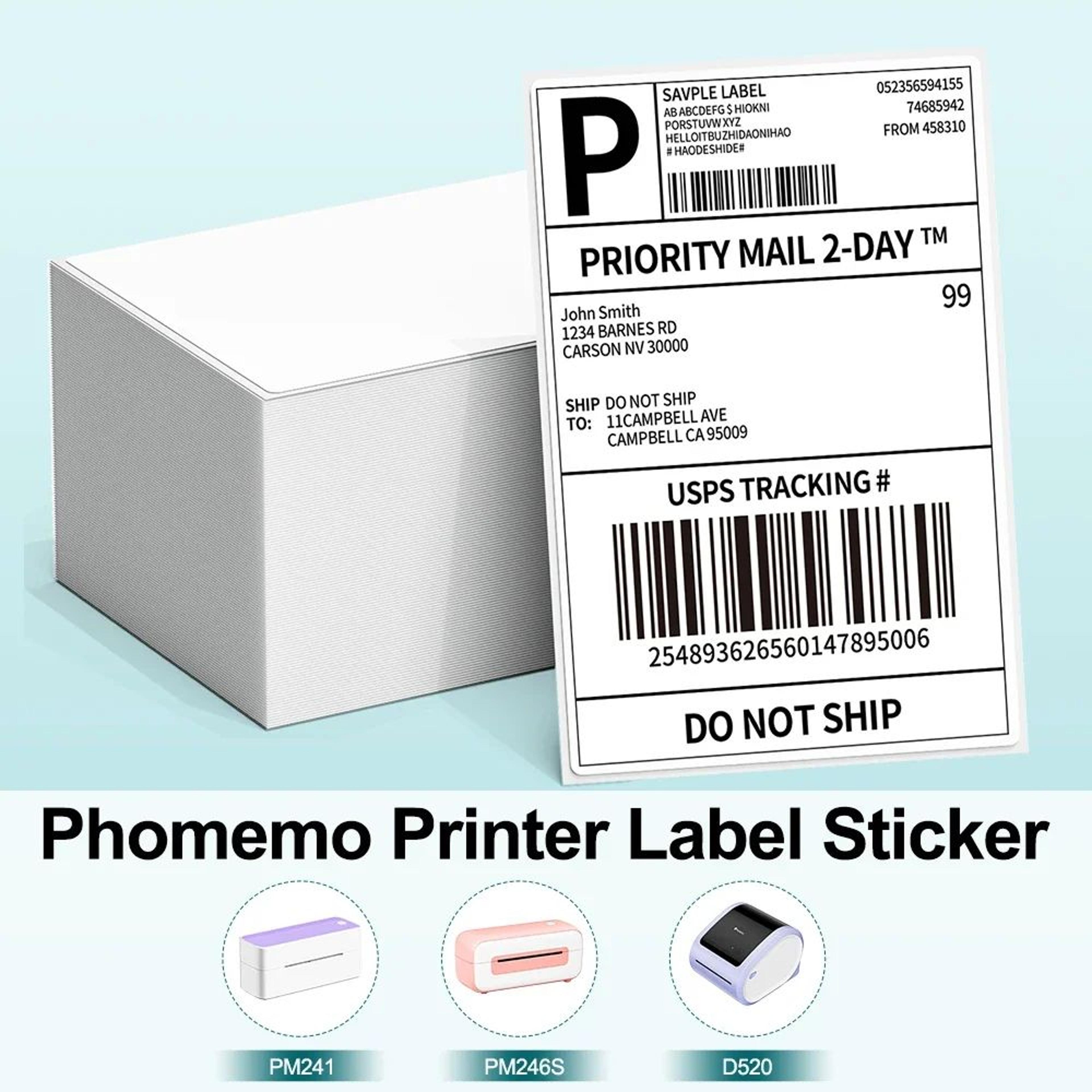 500 pack 4x6 thermal shipping labels