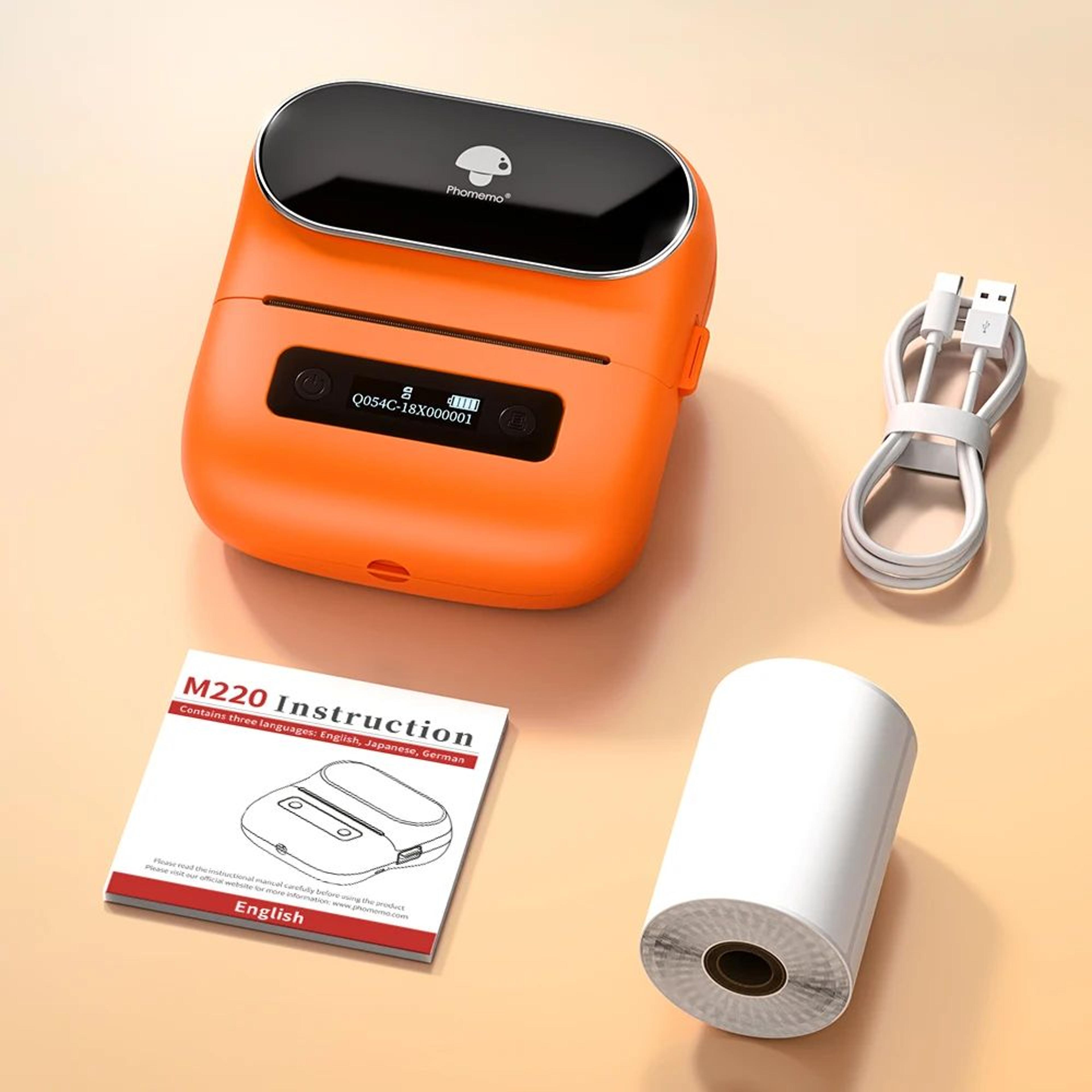 M220 Portable Bluetooth Barcode Label Printer 8