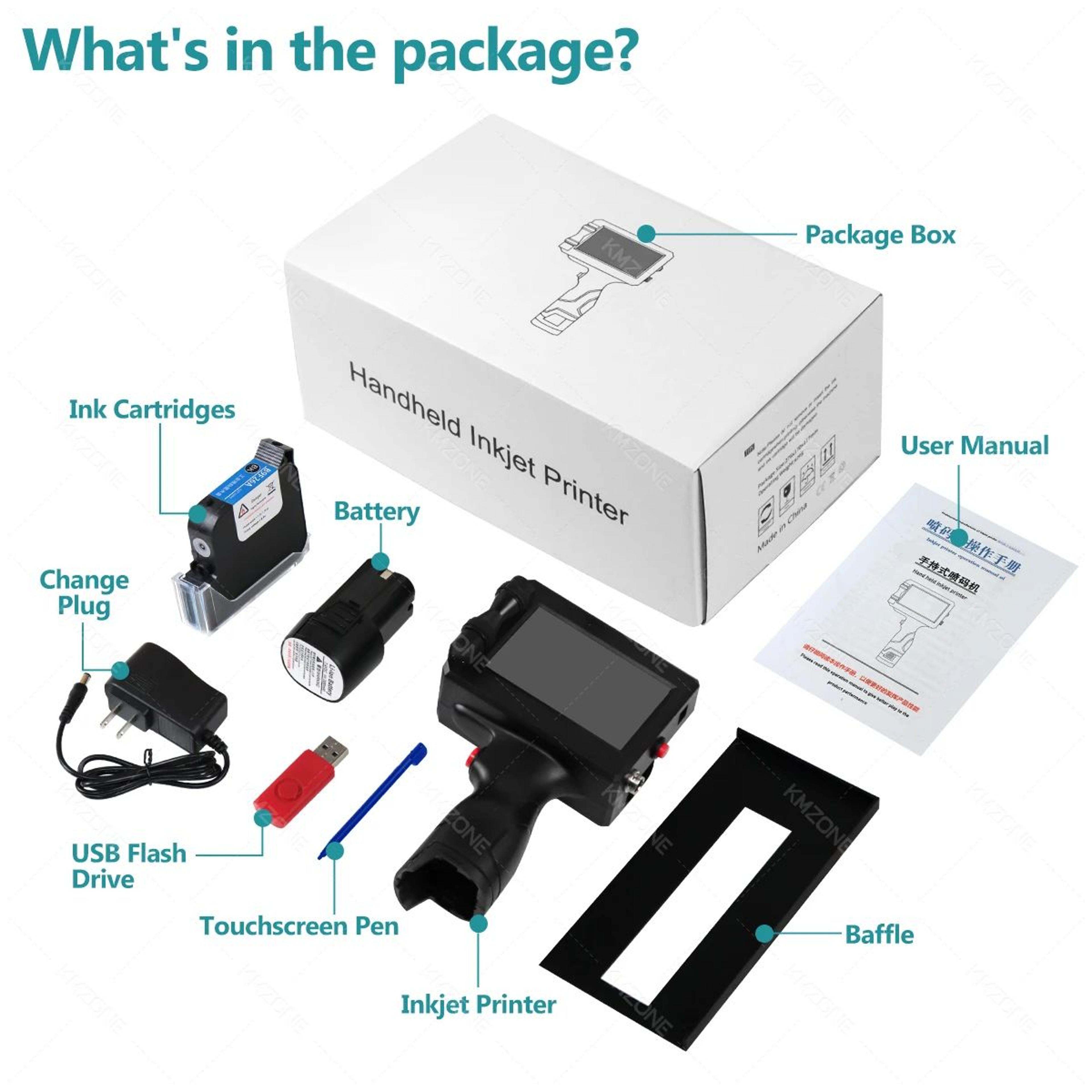 INKP195 Portable Handheld Inkjet Printer 5