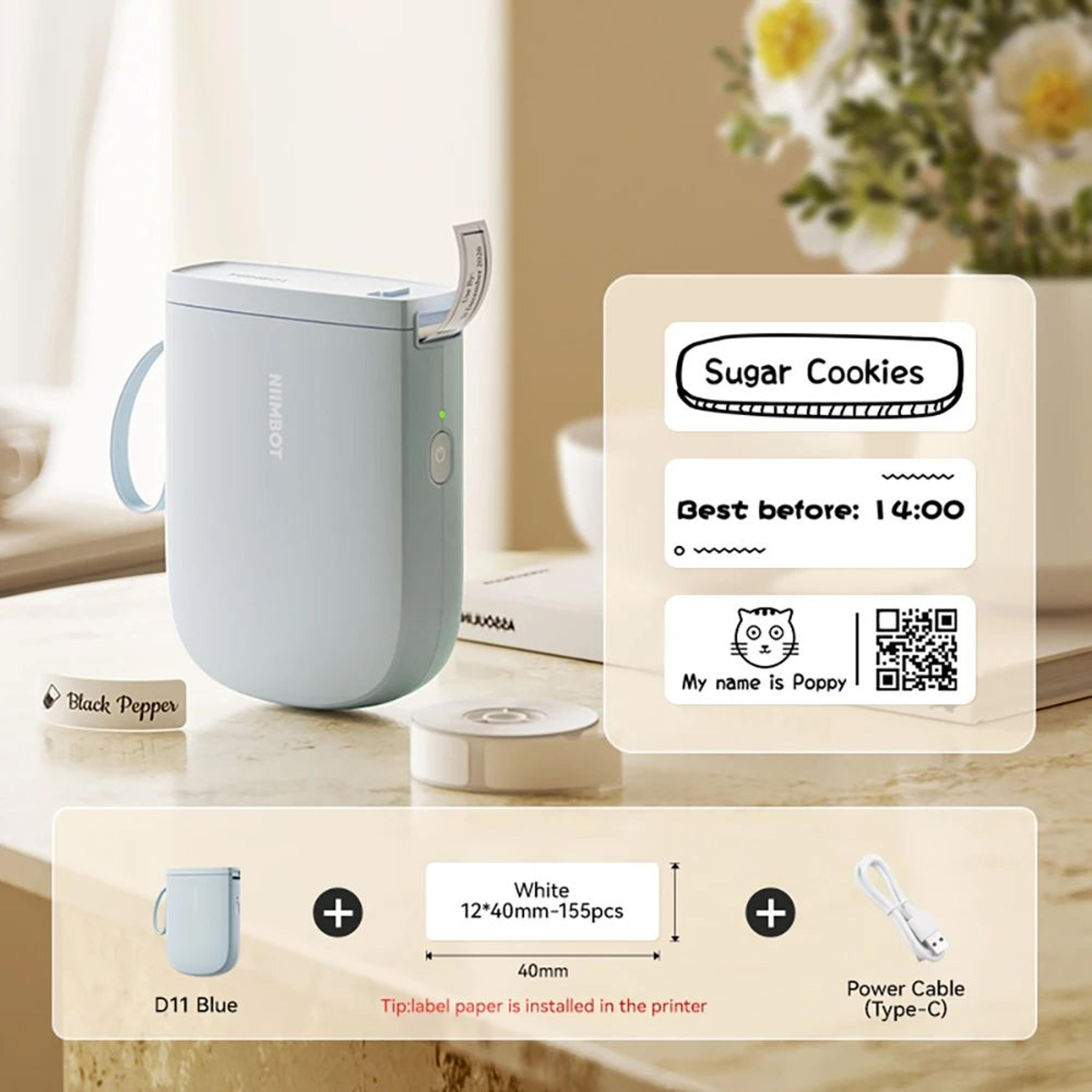 D110 D11 Mini Wireless Label Printer 10