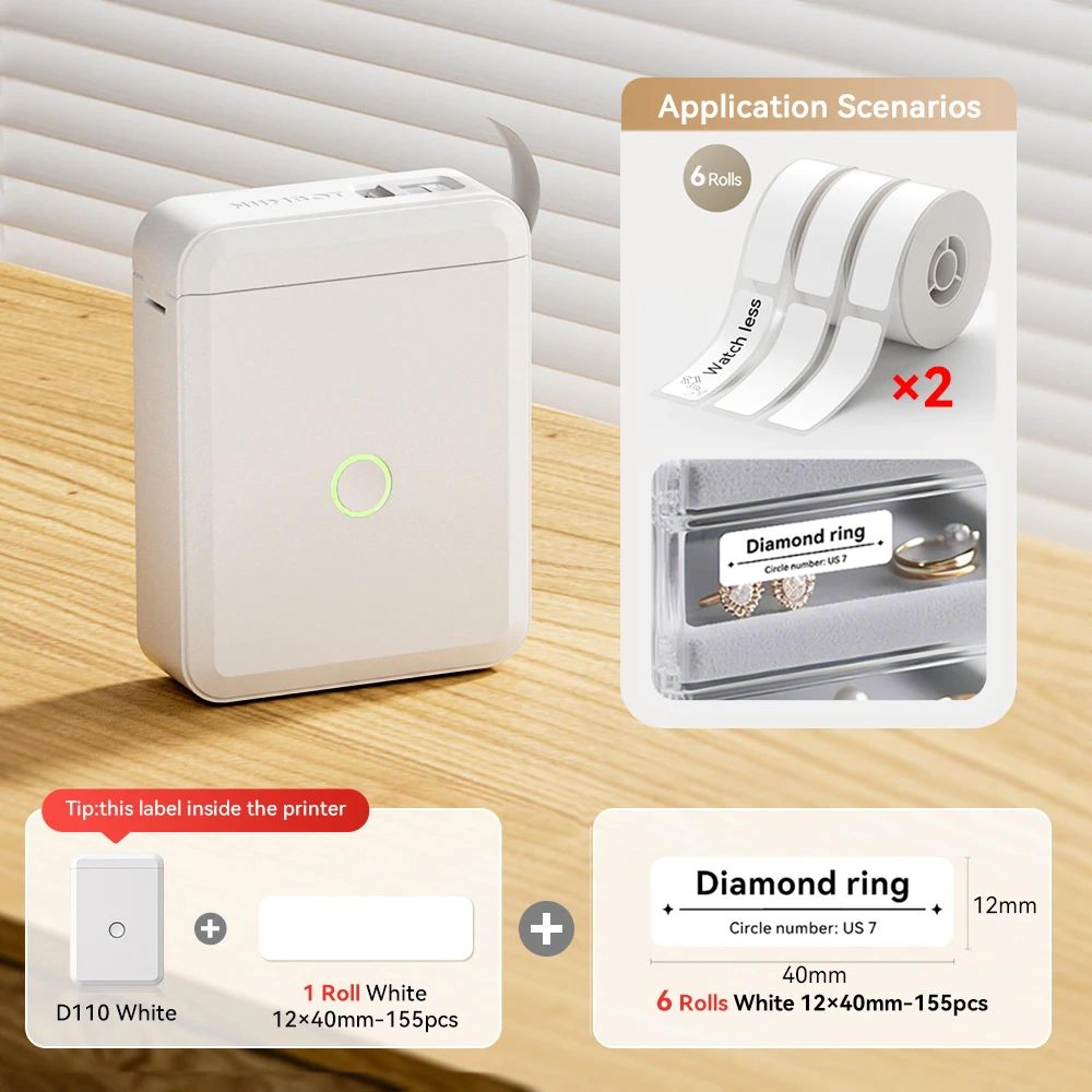 D110 D11 Mini Wireless Label Printer 24
