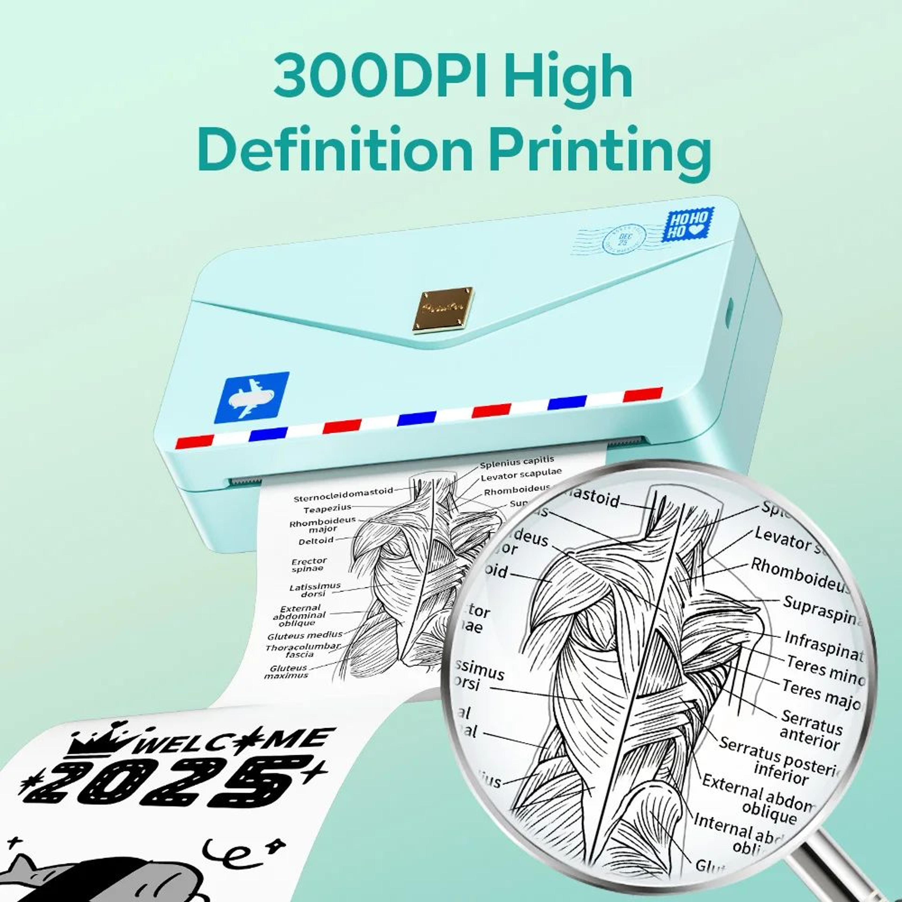 M04AS Mini Bluetooth Photo Printer 2