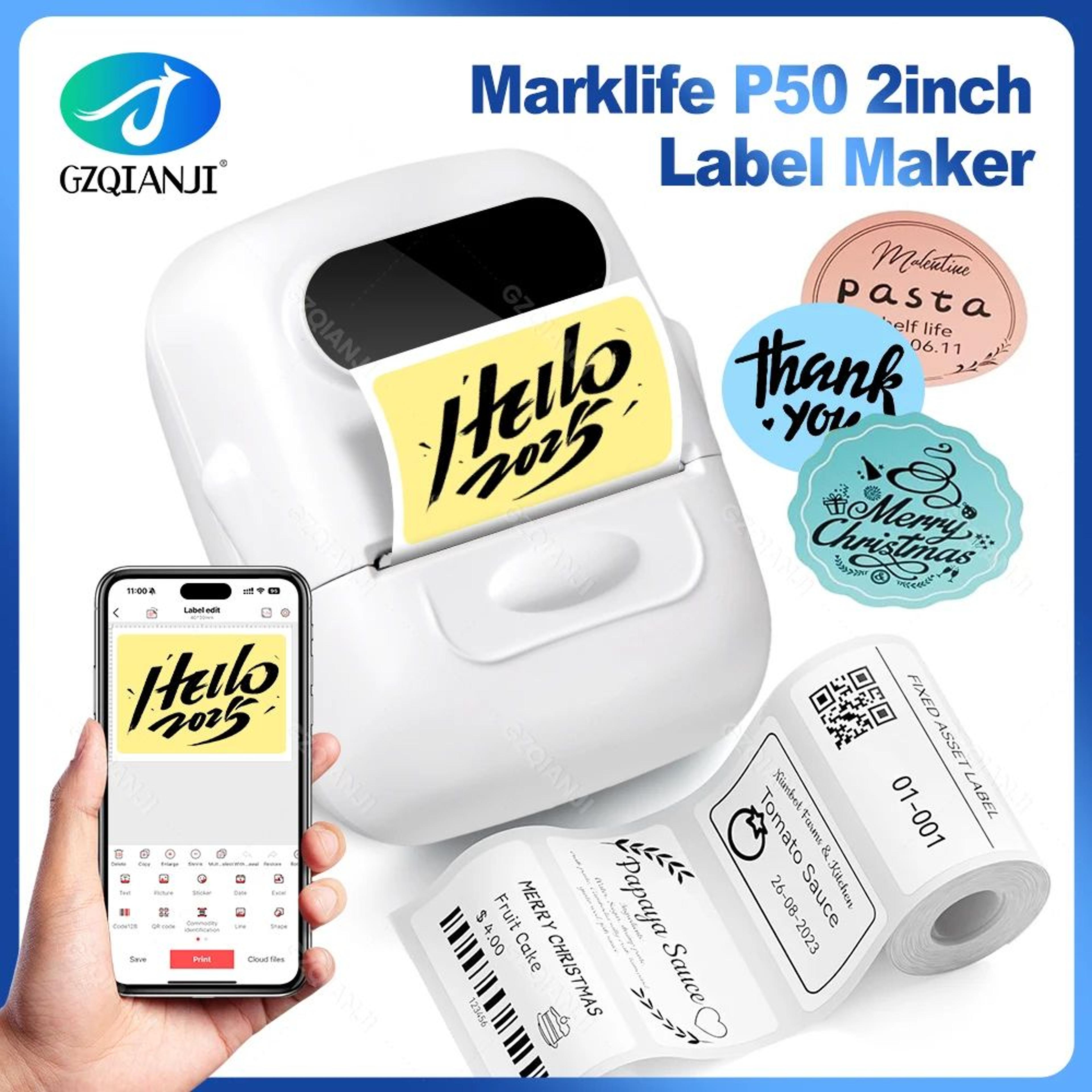 p50 mini wireless sticker label printer