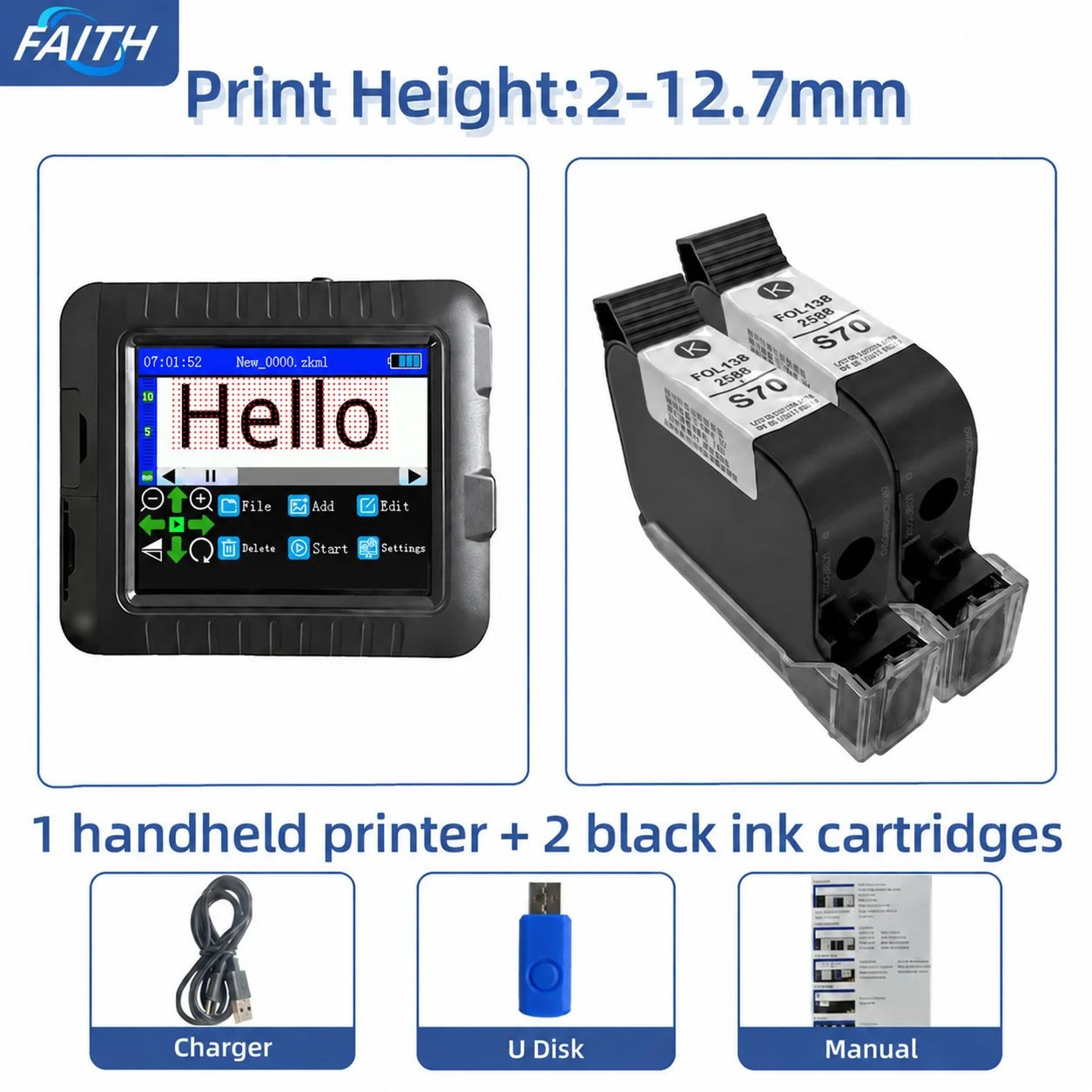 Faith KD360M Portable Thermal Label Printer 7