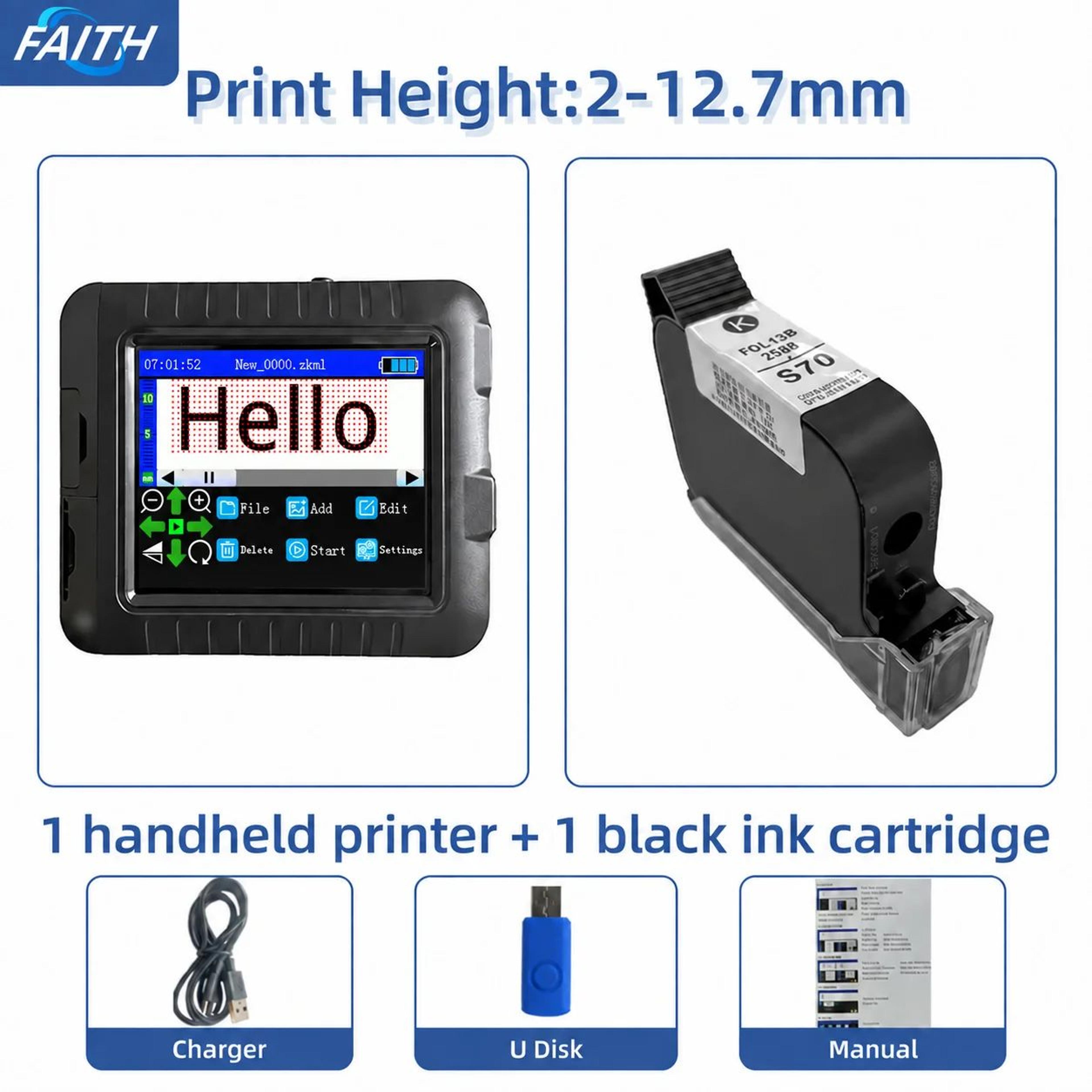 Faith KD360M Portable Thermal Label Printer 6
