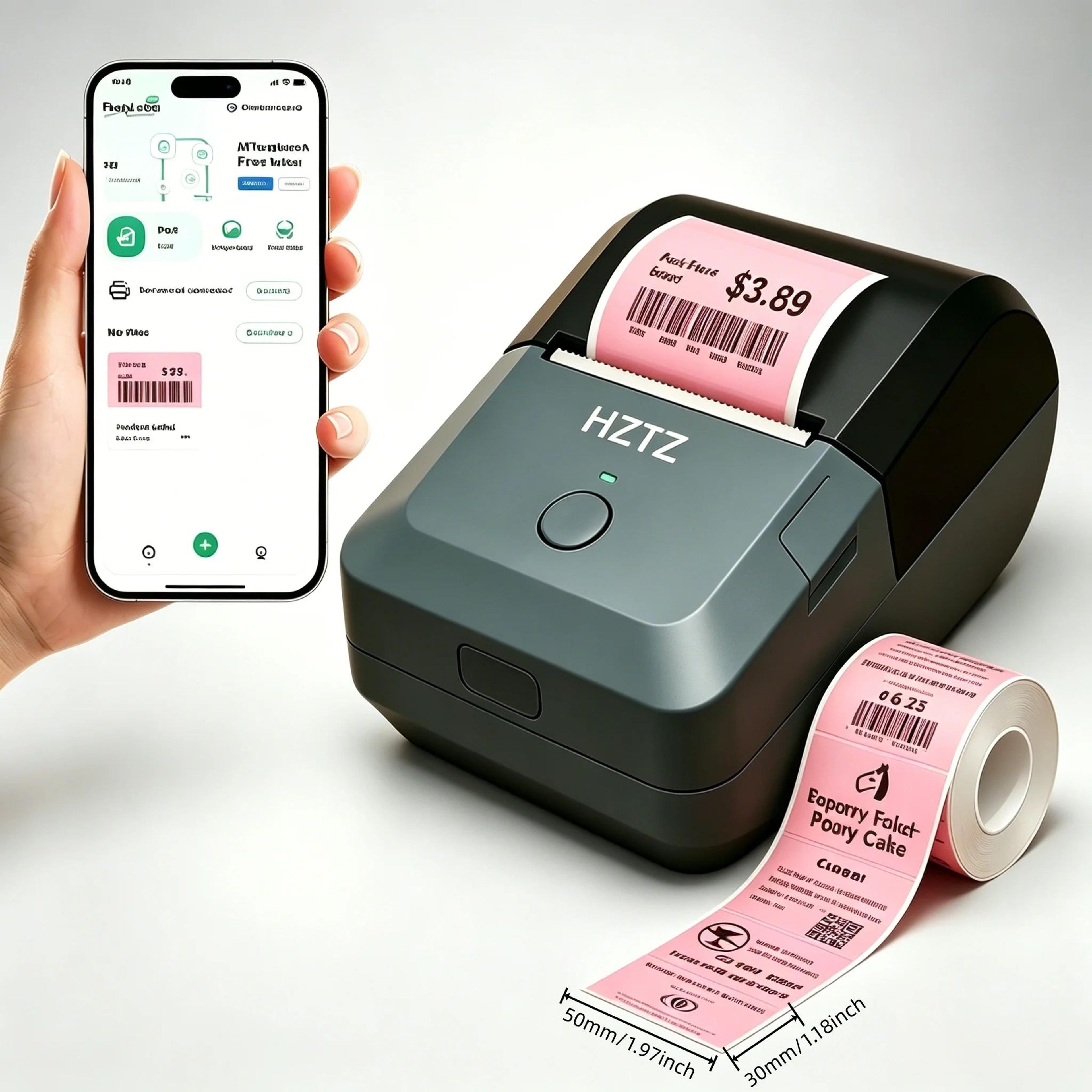 Bluetooth Thermal Sticker Label Printer 13