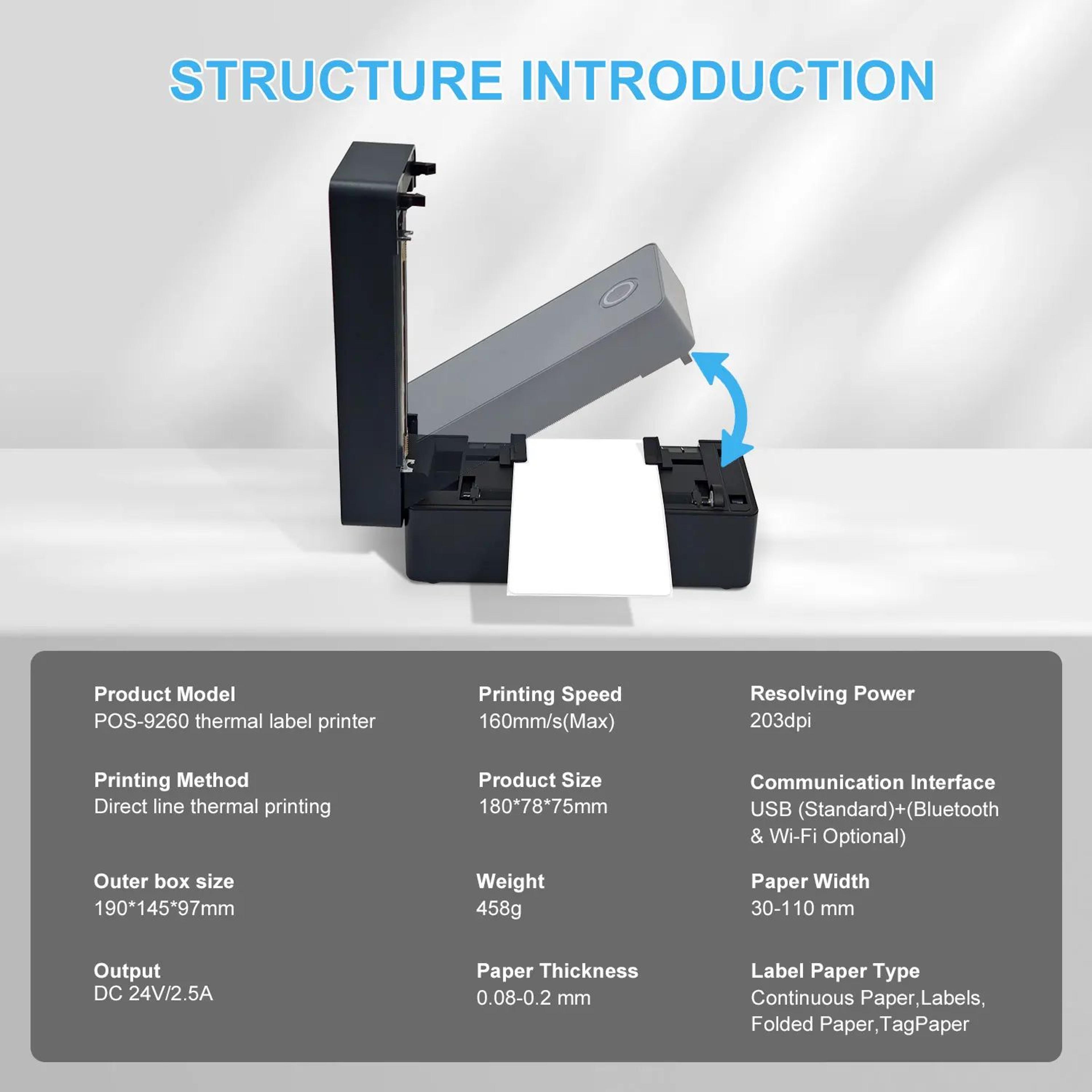 4x6 Wireless Thermal Shipping Label Printer 3