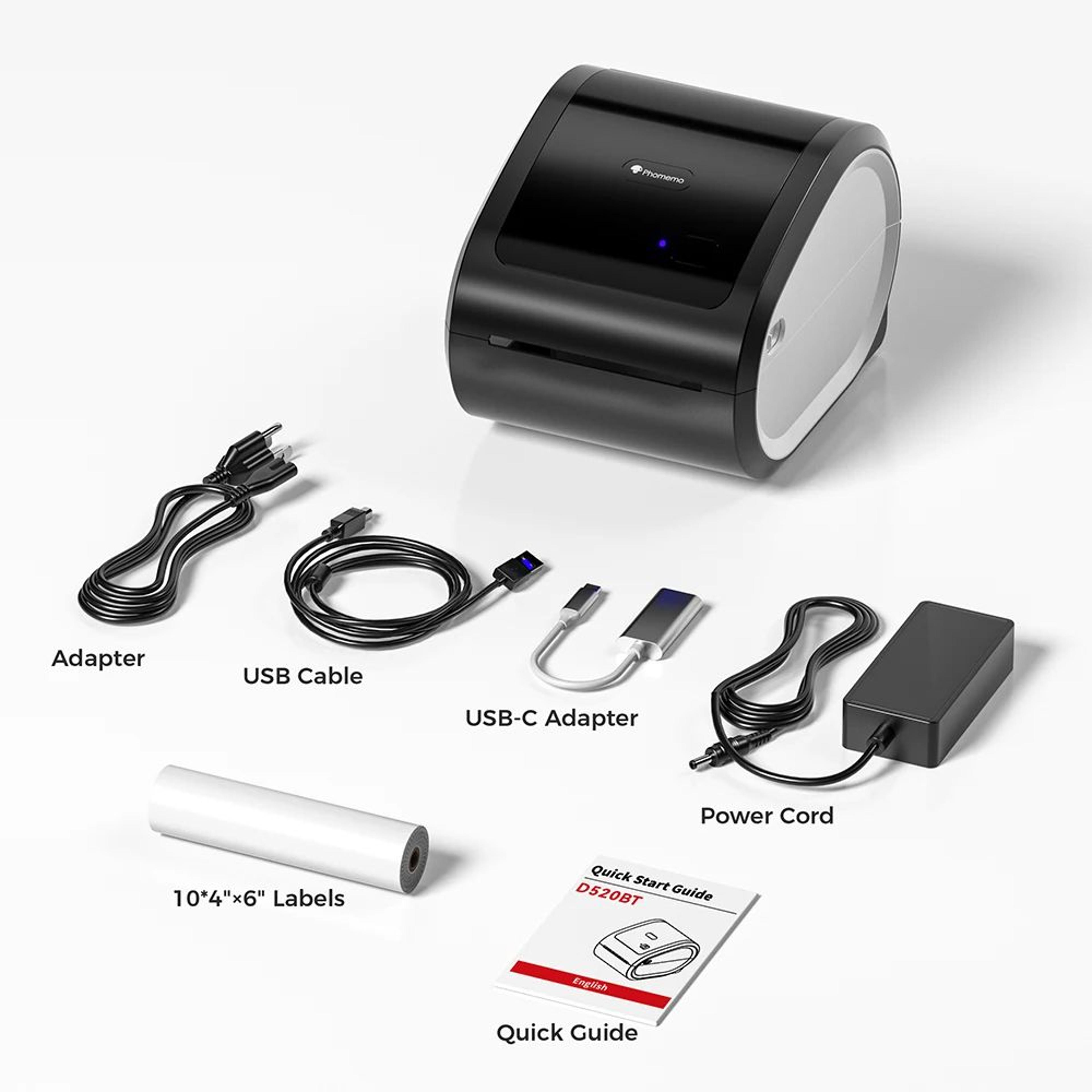 Phomemo D520BT Bluetooth Shipping Label Printer 6