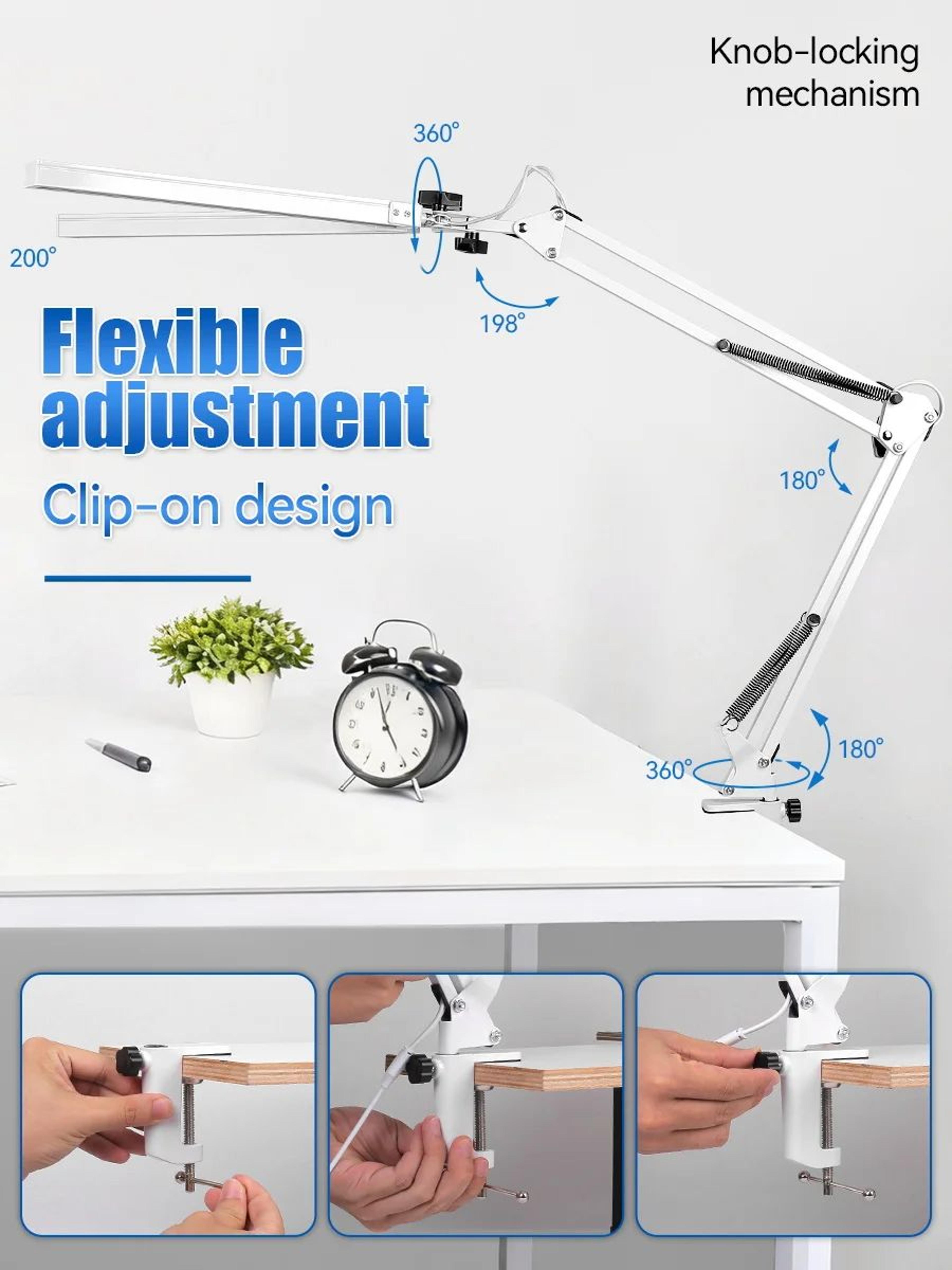 Double Head Dimmable LED Desk Lamp 4