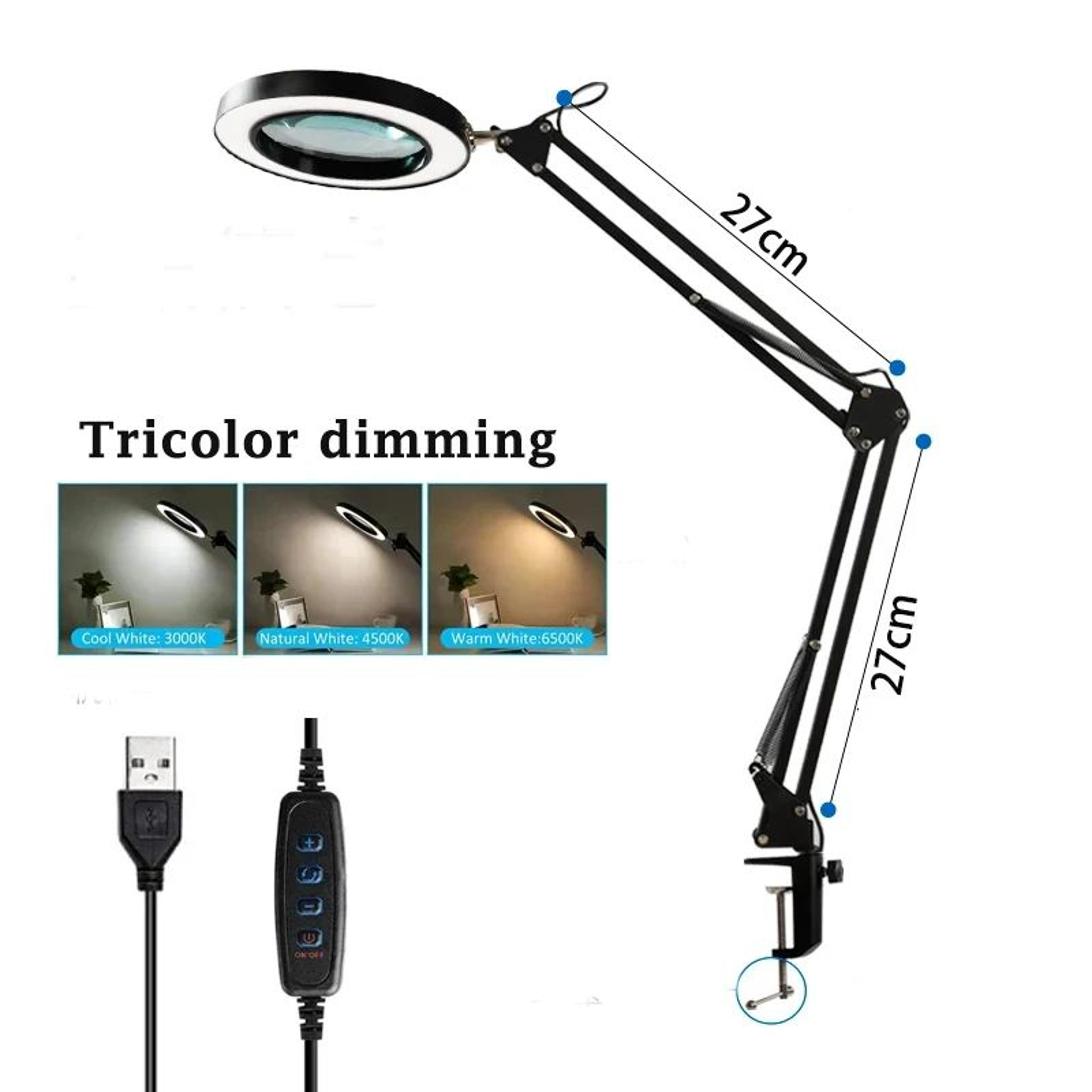 Dimmable LED Magnifying Desk Lamp 6