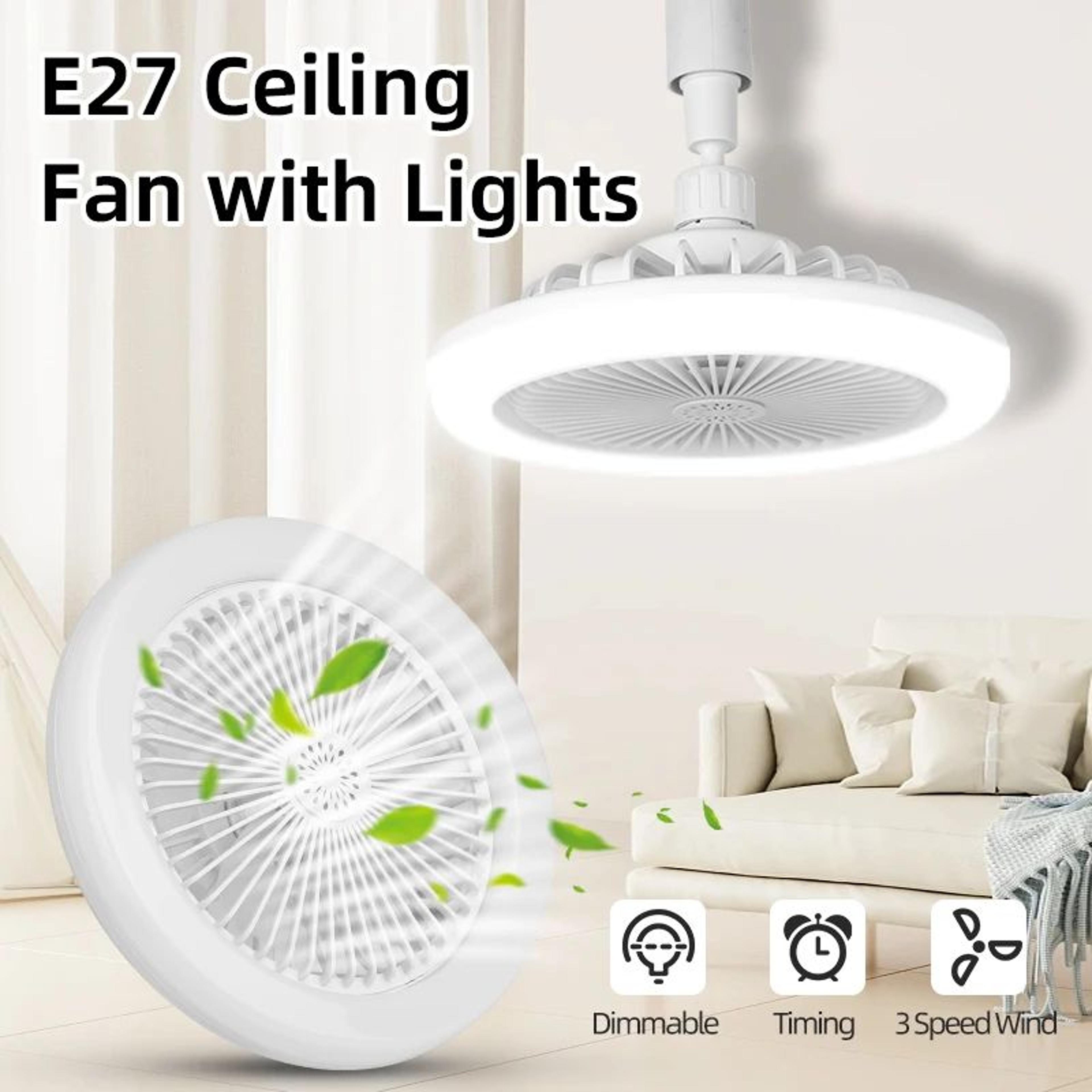 Dimmable LED Ceiling Fan Light With Remote 4