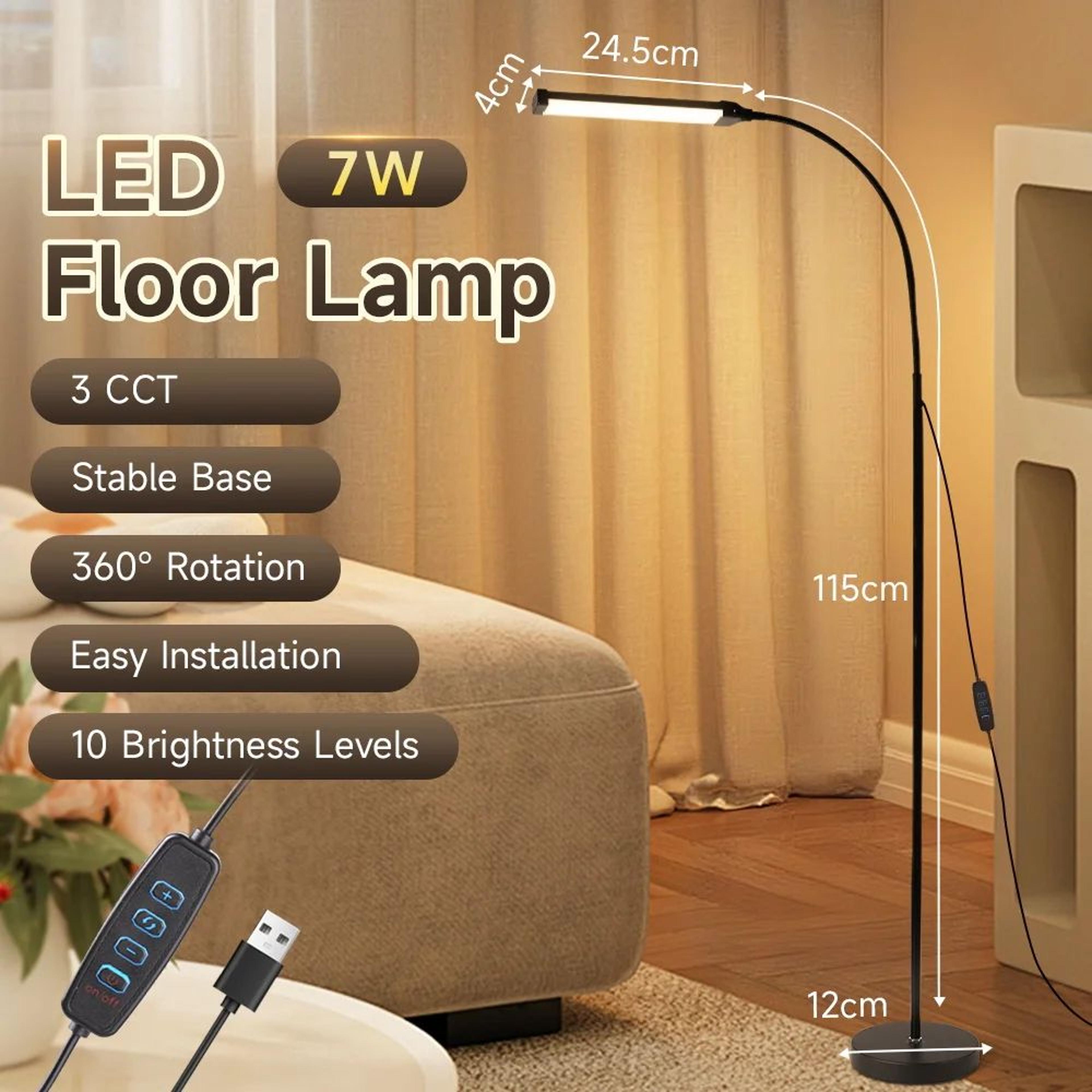 Modern Dimmable LED Floor Lamp 7