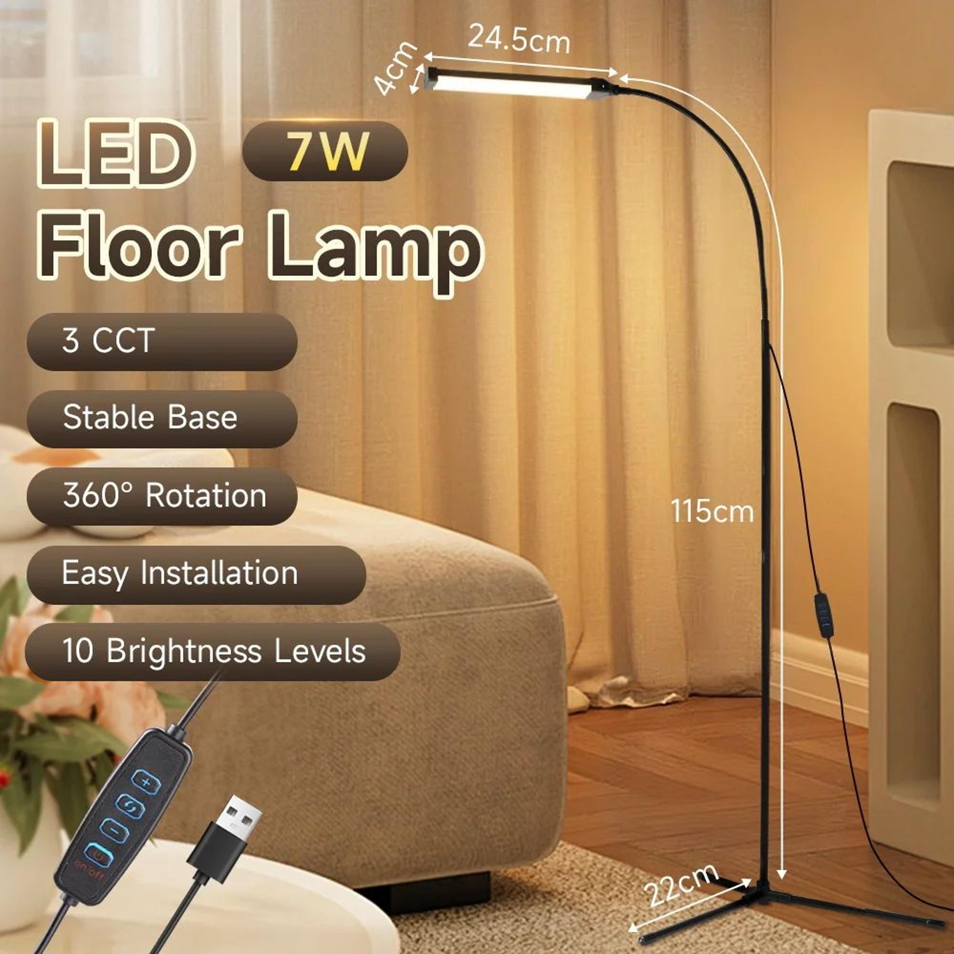 Modern Dimmable LED Floor Lamp 8