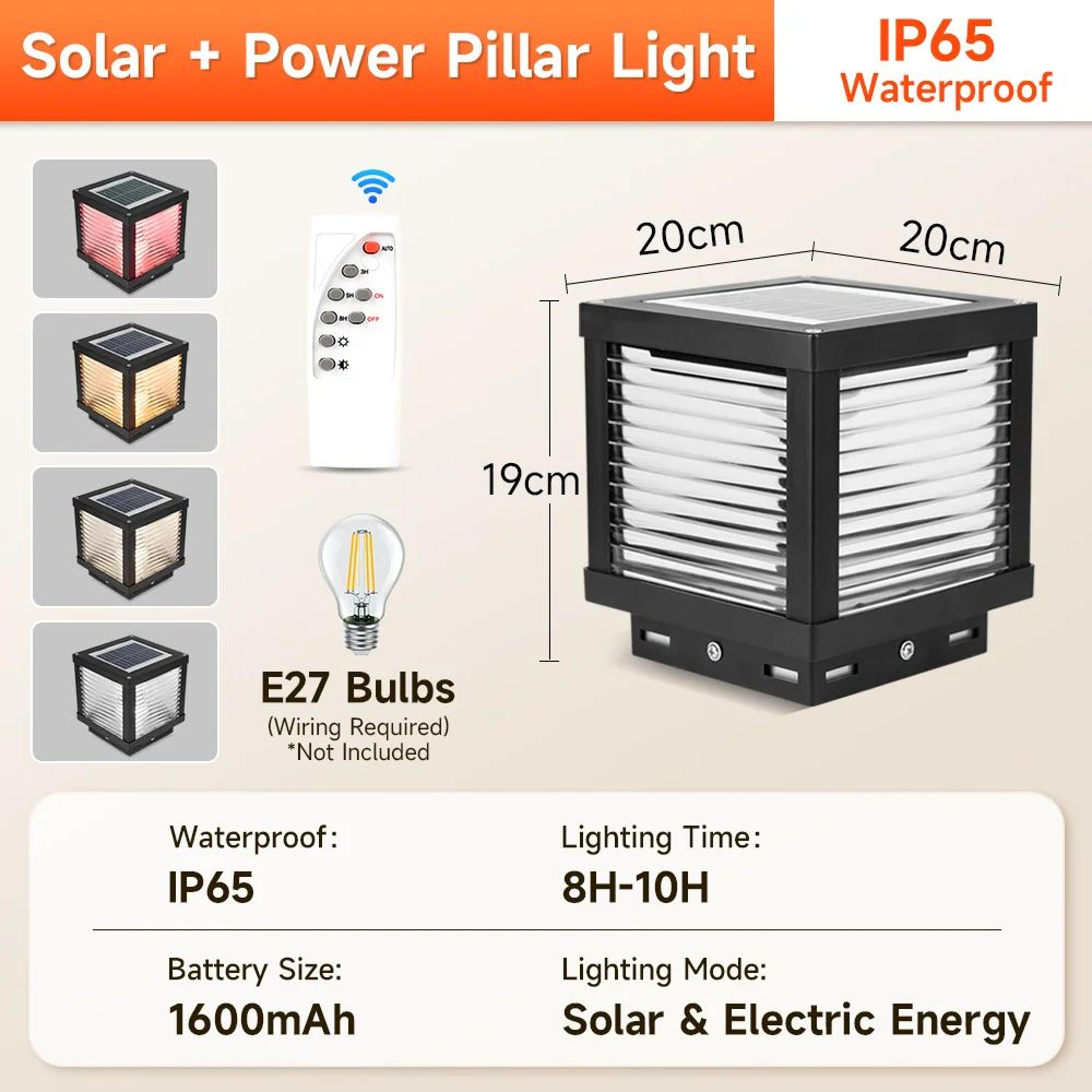 Solar LED Outdoor Pillar Light 7