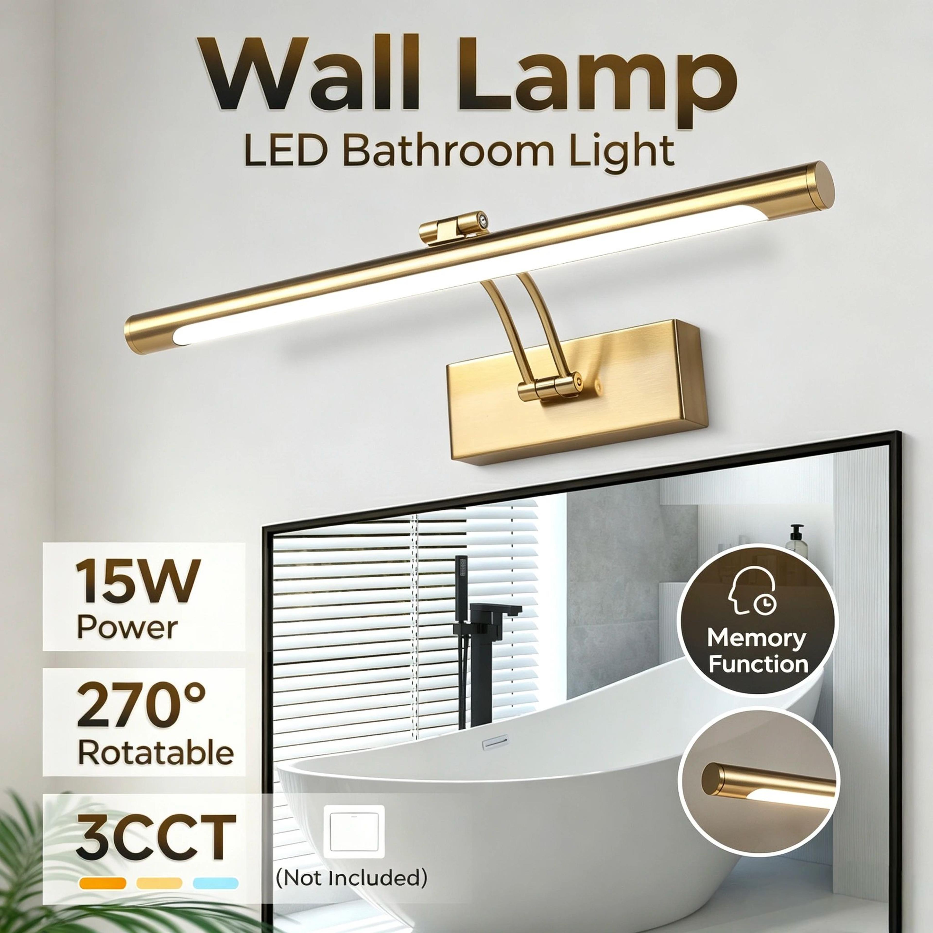 Modern Tricolor LED Mirror Light 8