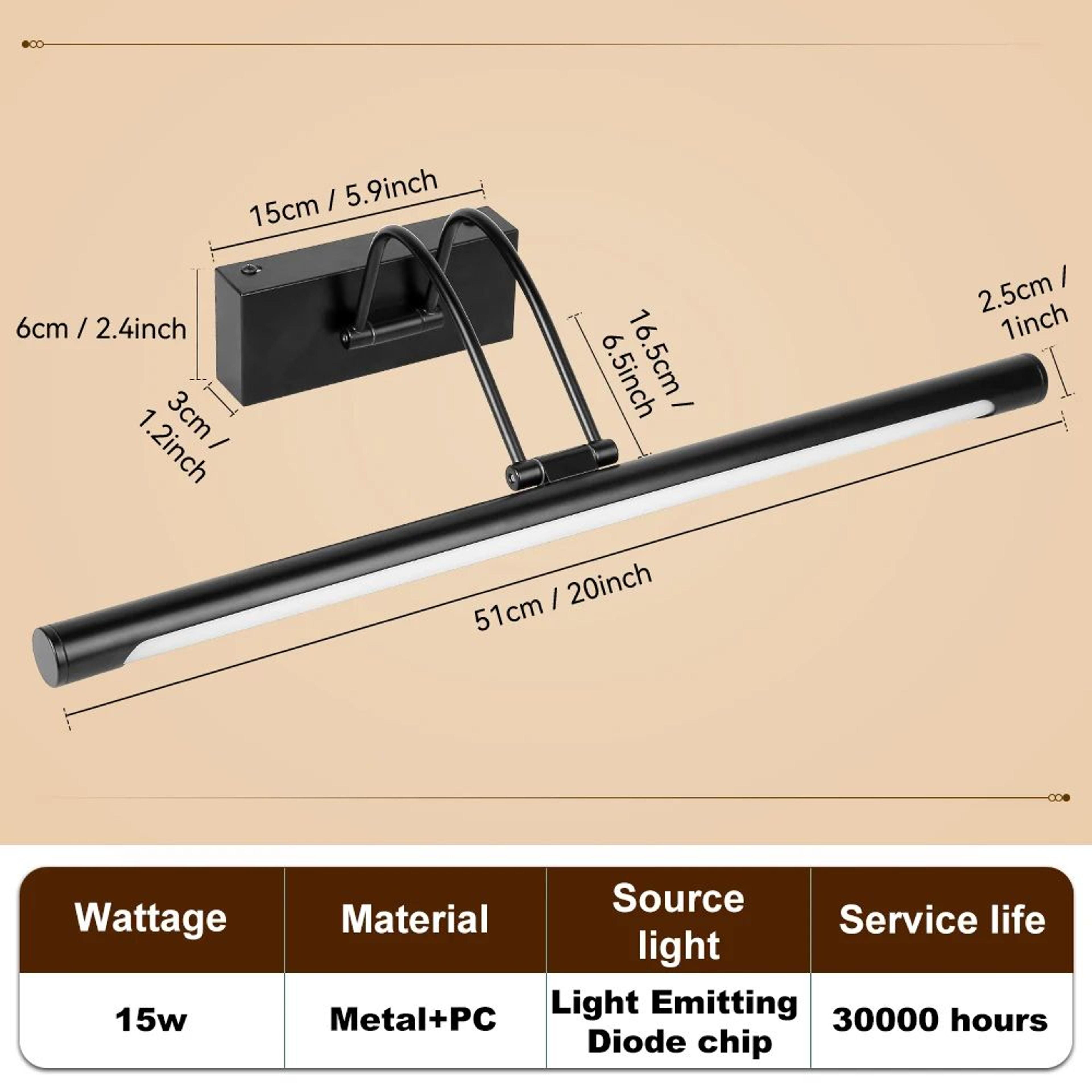Modern Tricolor LED Mirror Light 6