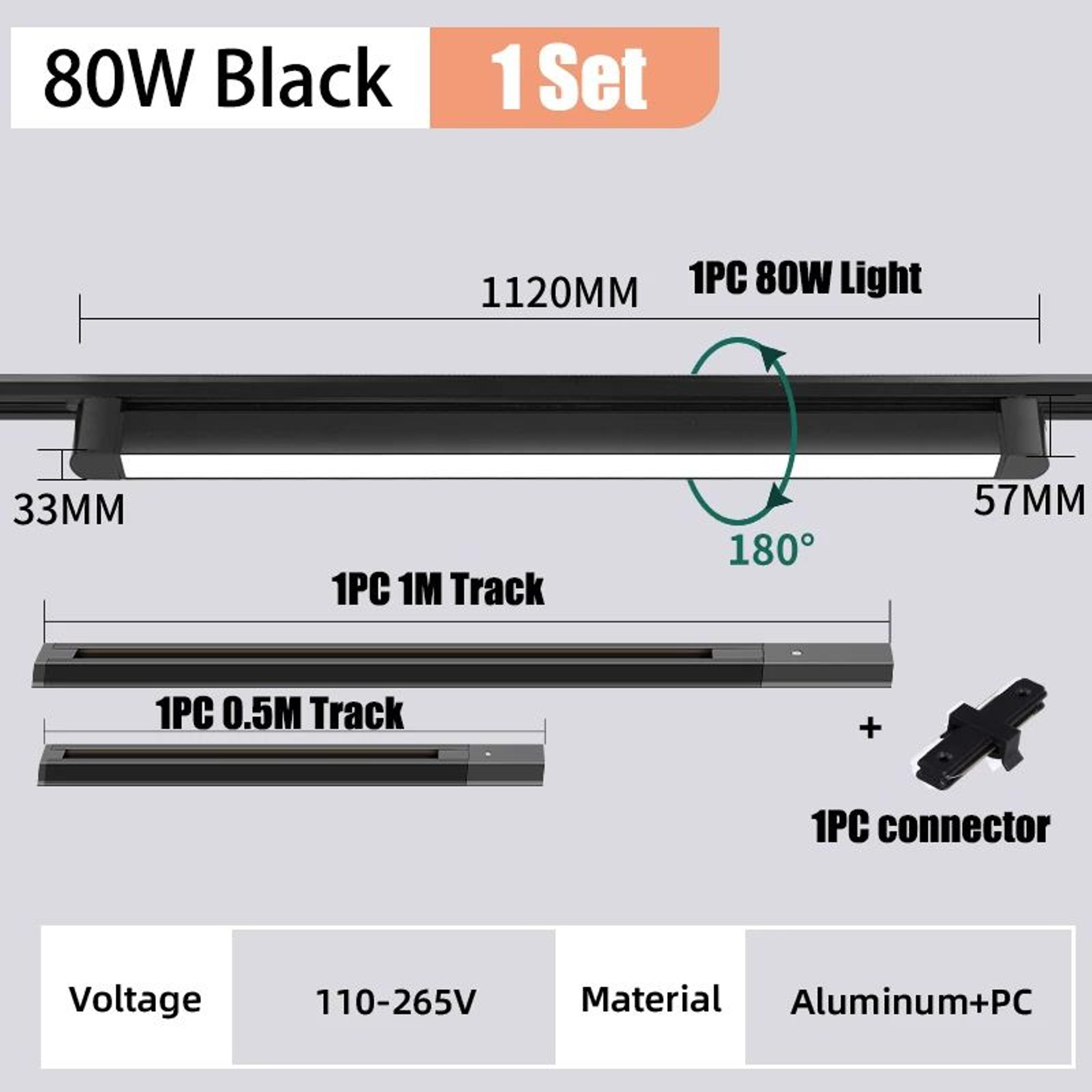 Modern LED Track Lighting Set 7