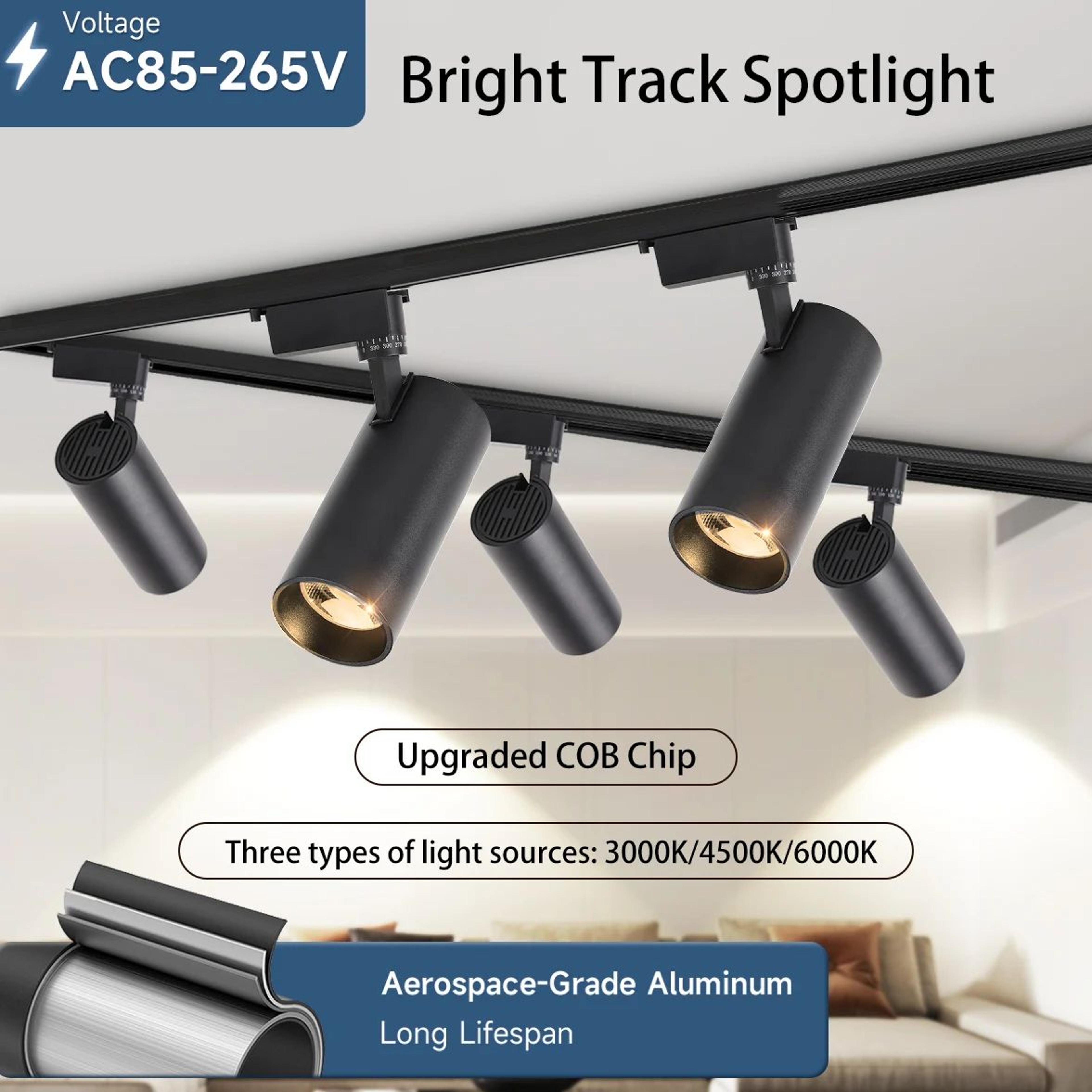 modern cob led track lighting set