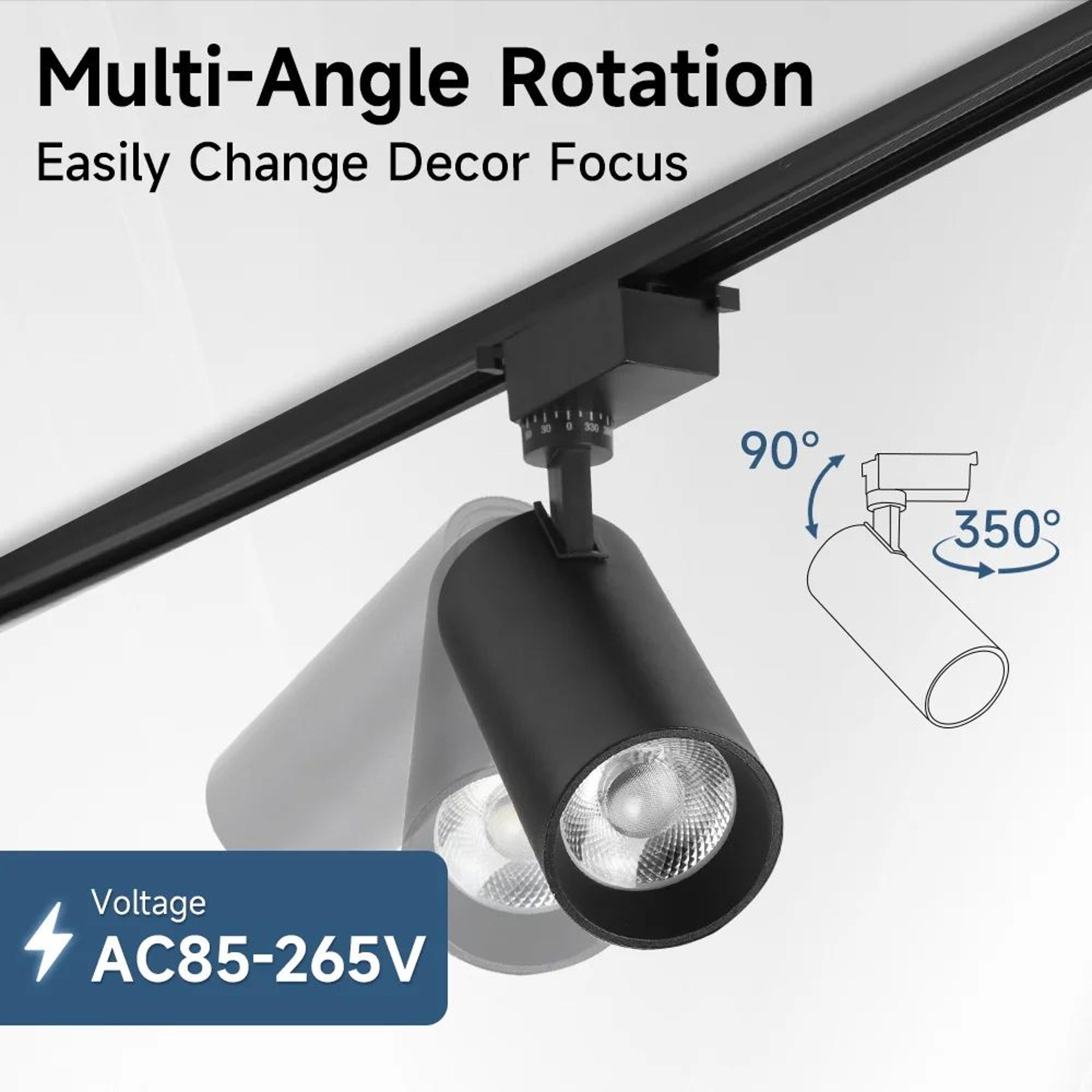 Modern COB LED Track Lighting Set 5
