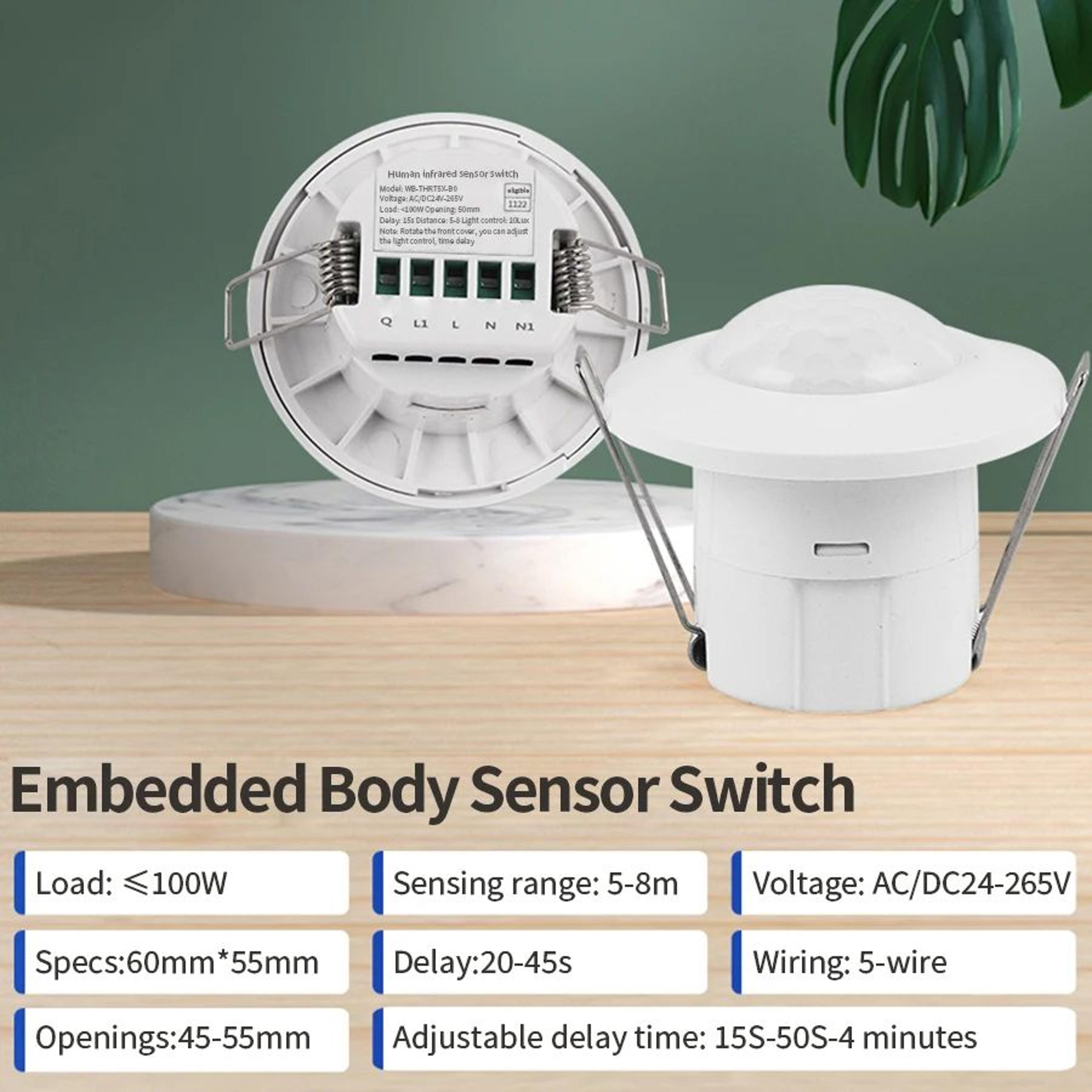 Adjustable 360 Degree PIR Motion Sensor Switch 6