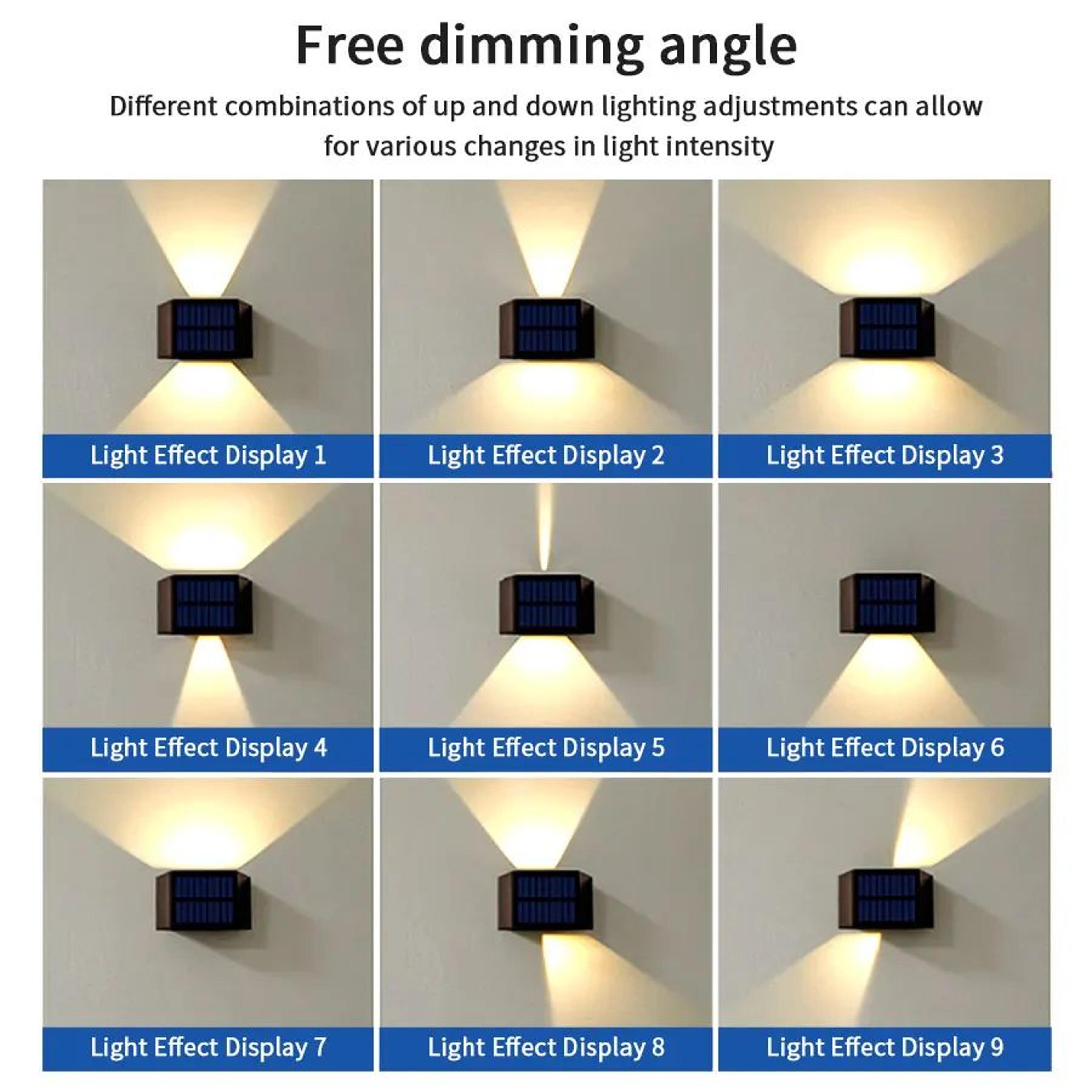Solar LED Up And Down Wall Light 3