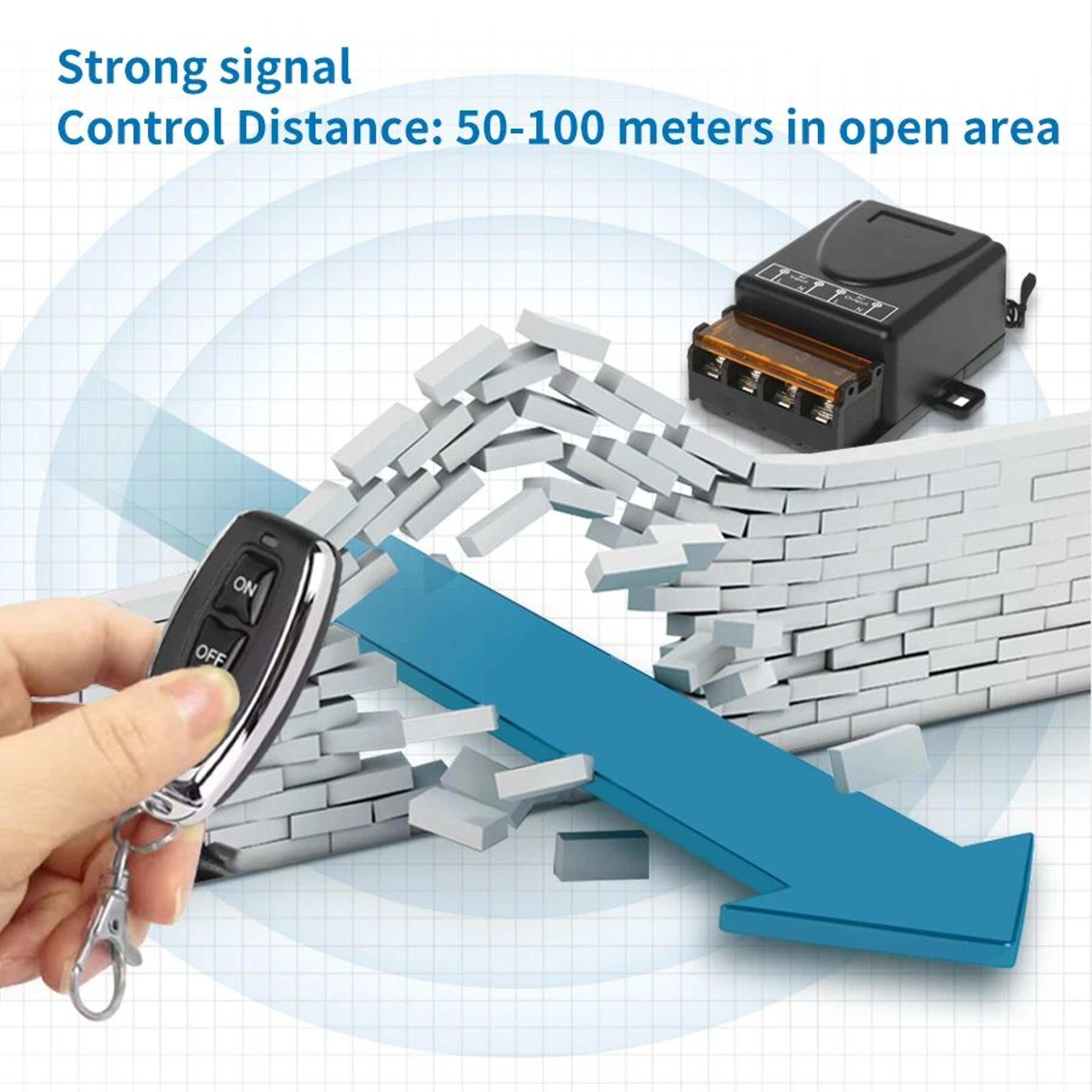 433MHz Wireless Remote Control Smart Switch 4
