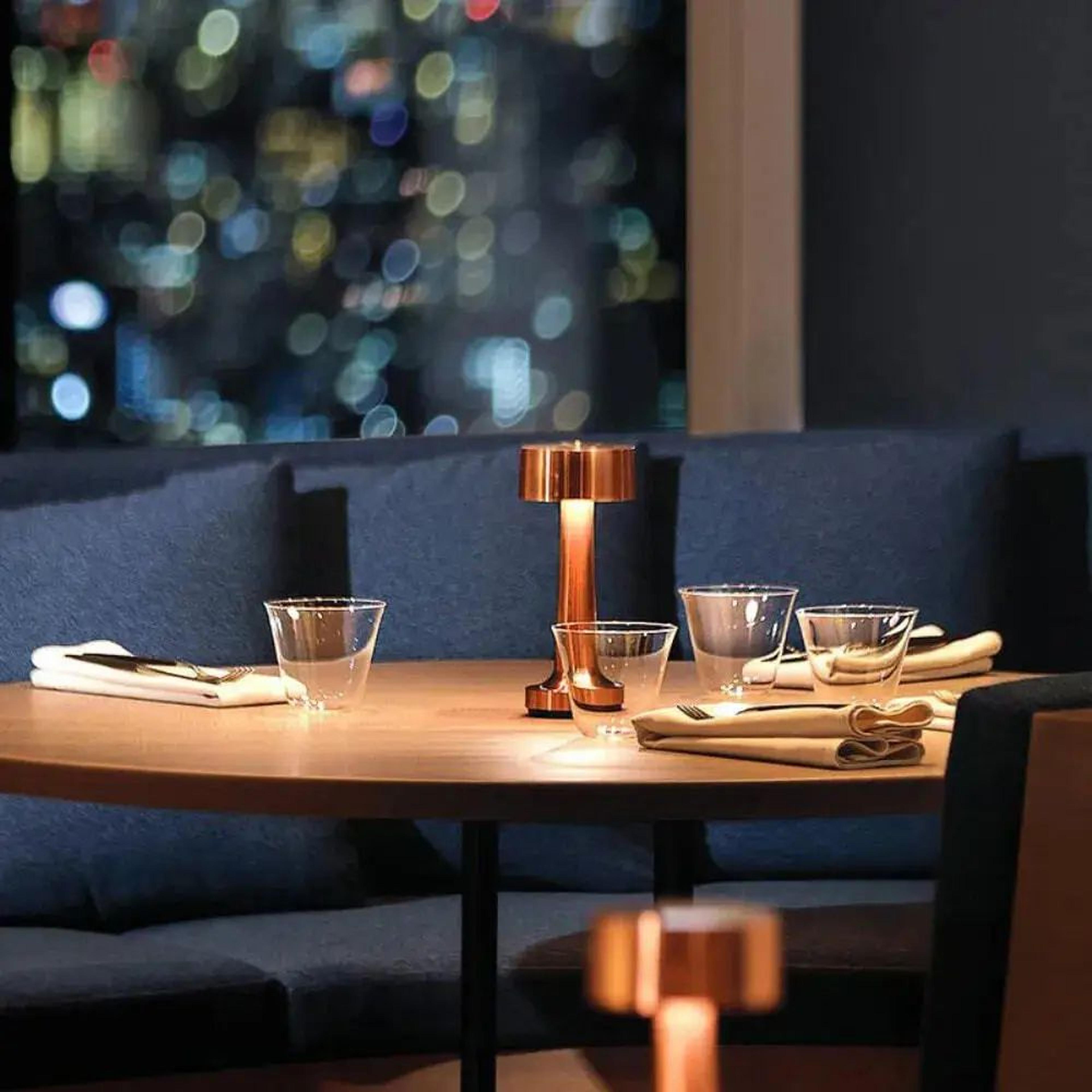 Retro Rechargeable Metal Touch Table Lamp 4