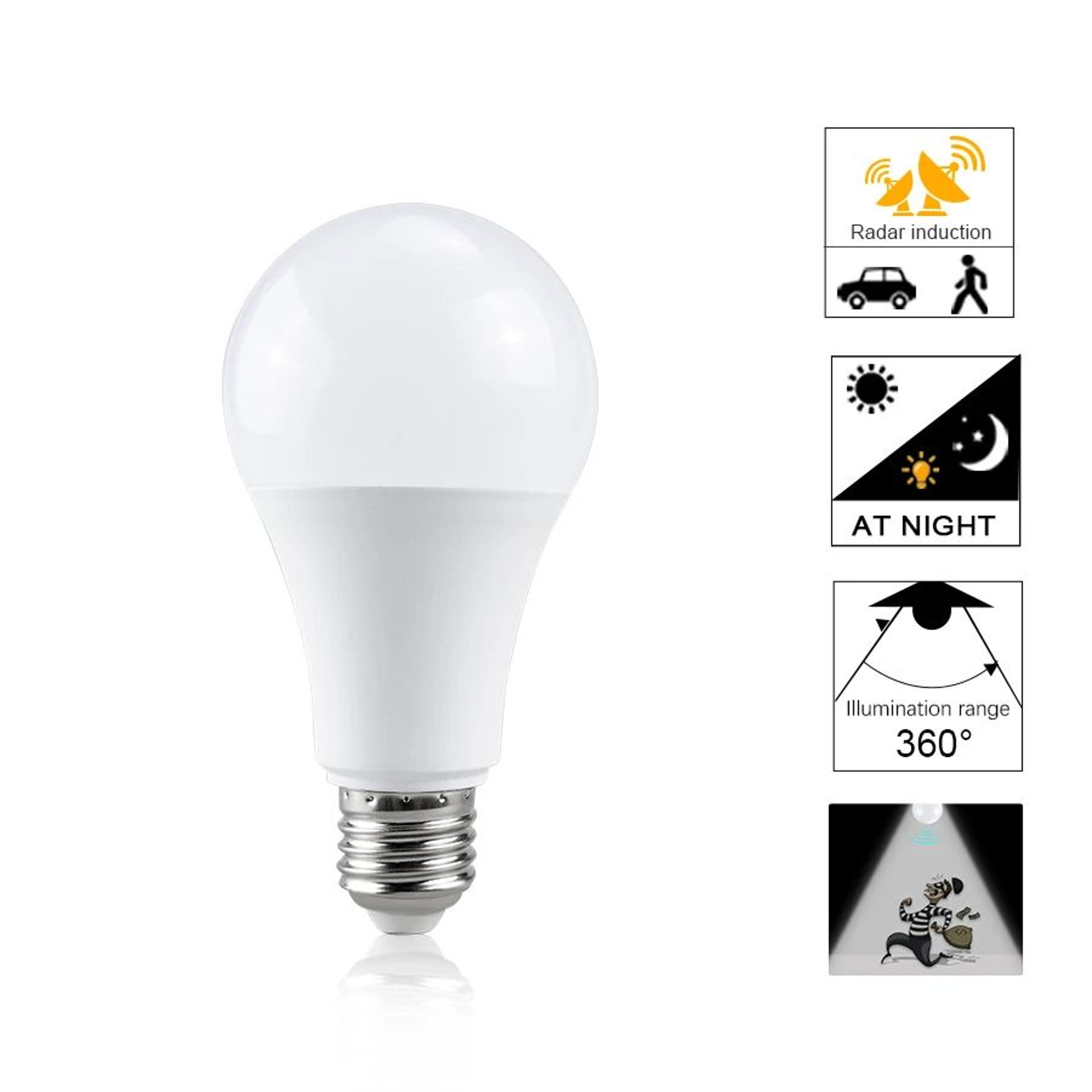 E27 Radar Motion Sensor LED Light Bulb 1
