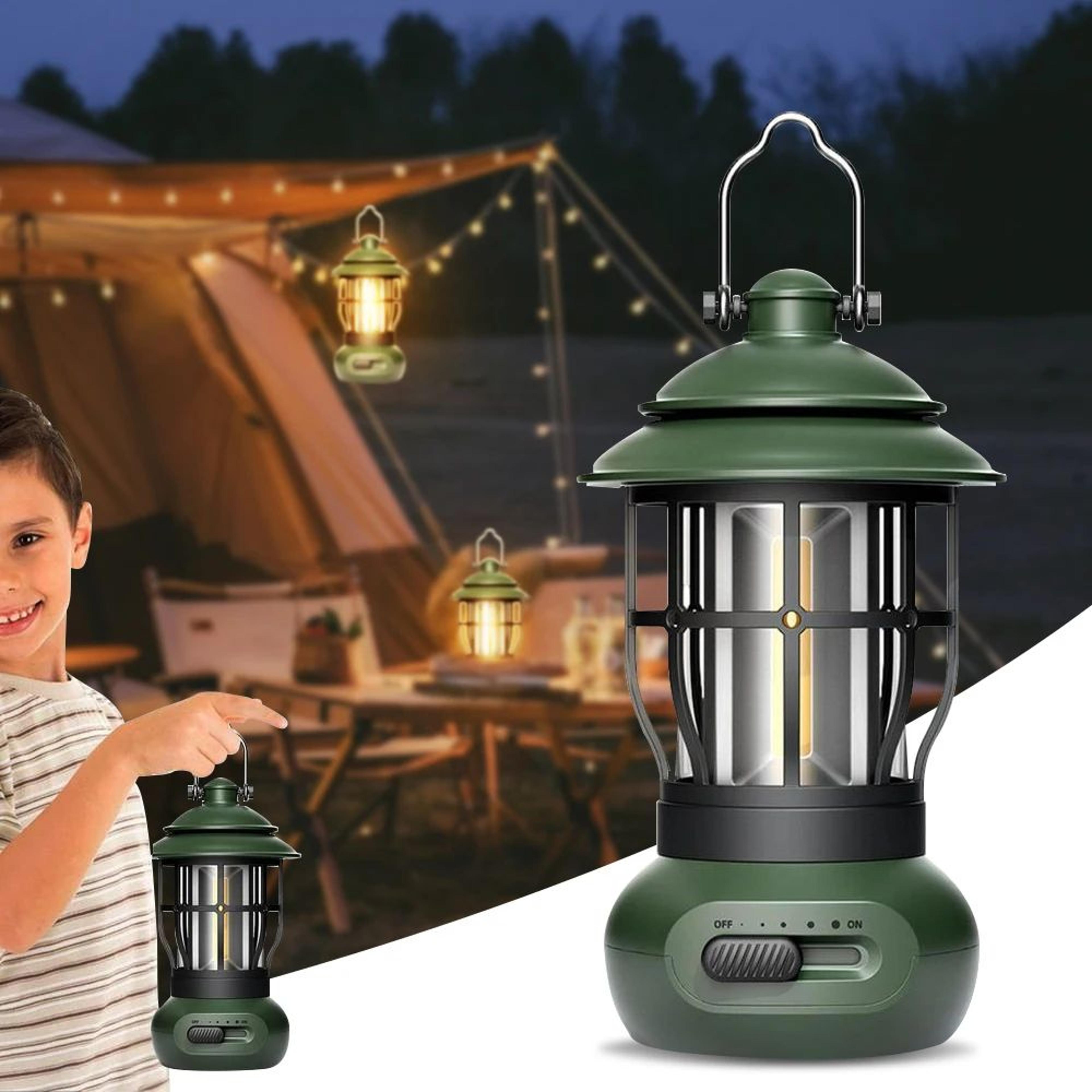 portable rechargeable led camping lantern