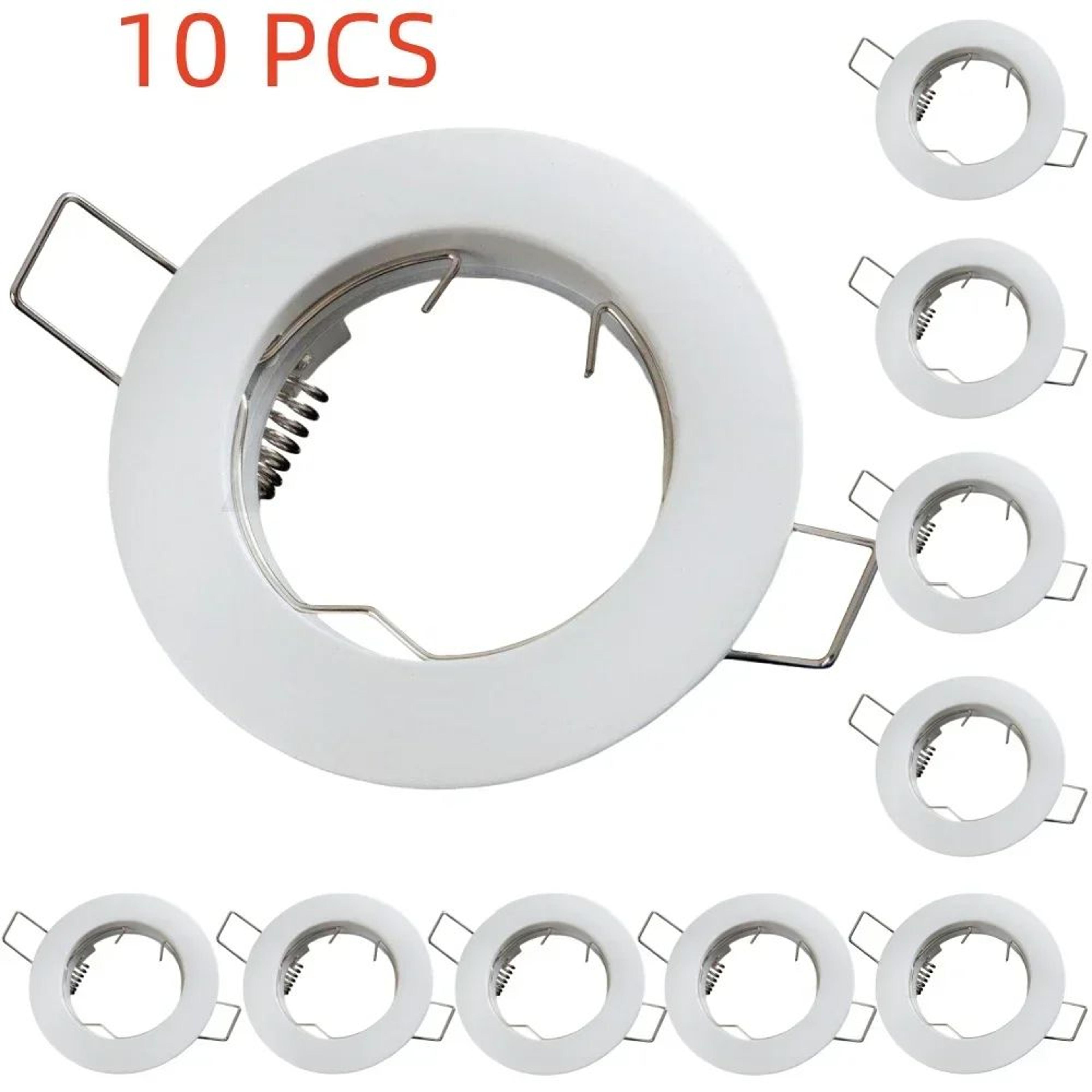 round aluminum recessed spotlight frame