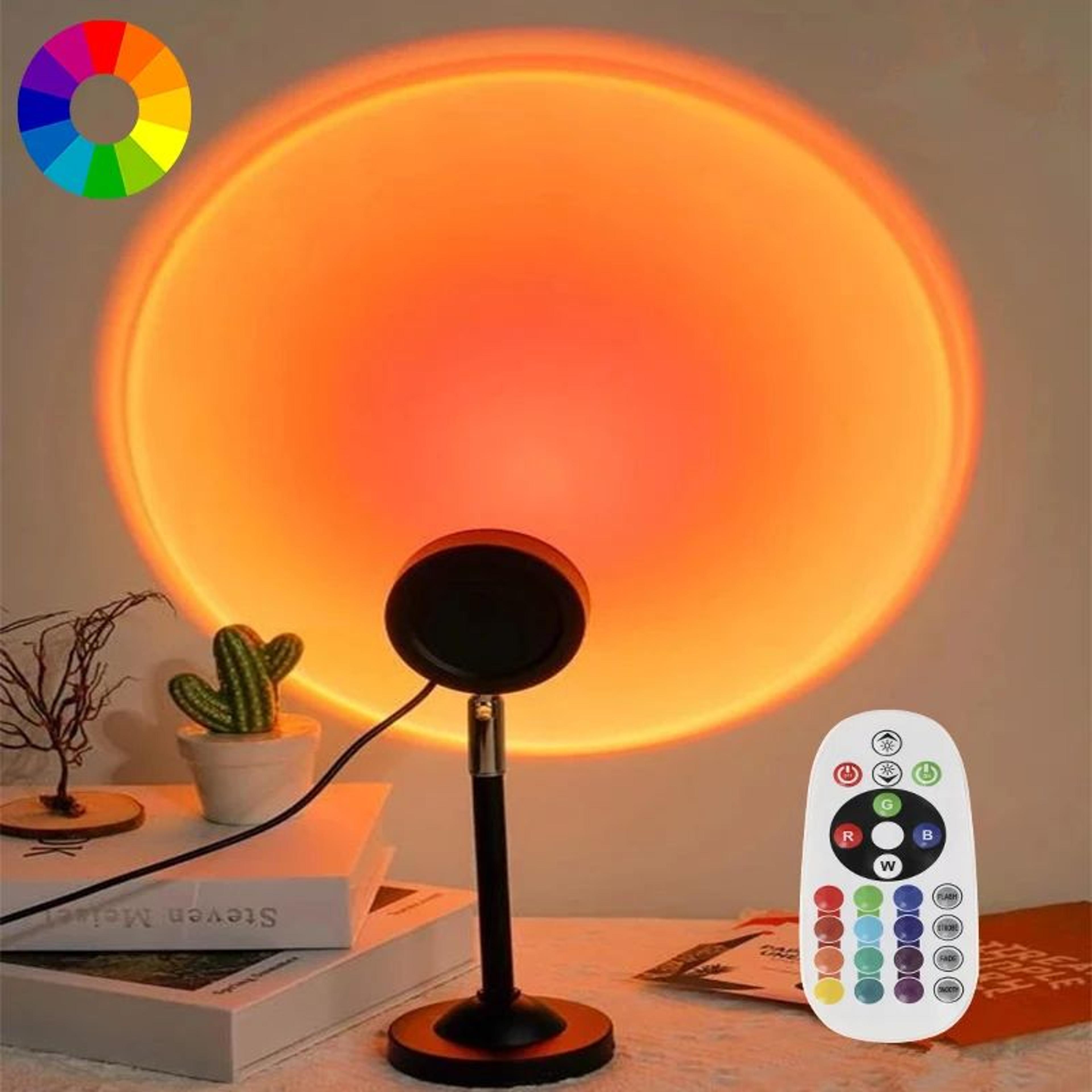 led sunset projection night light