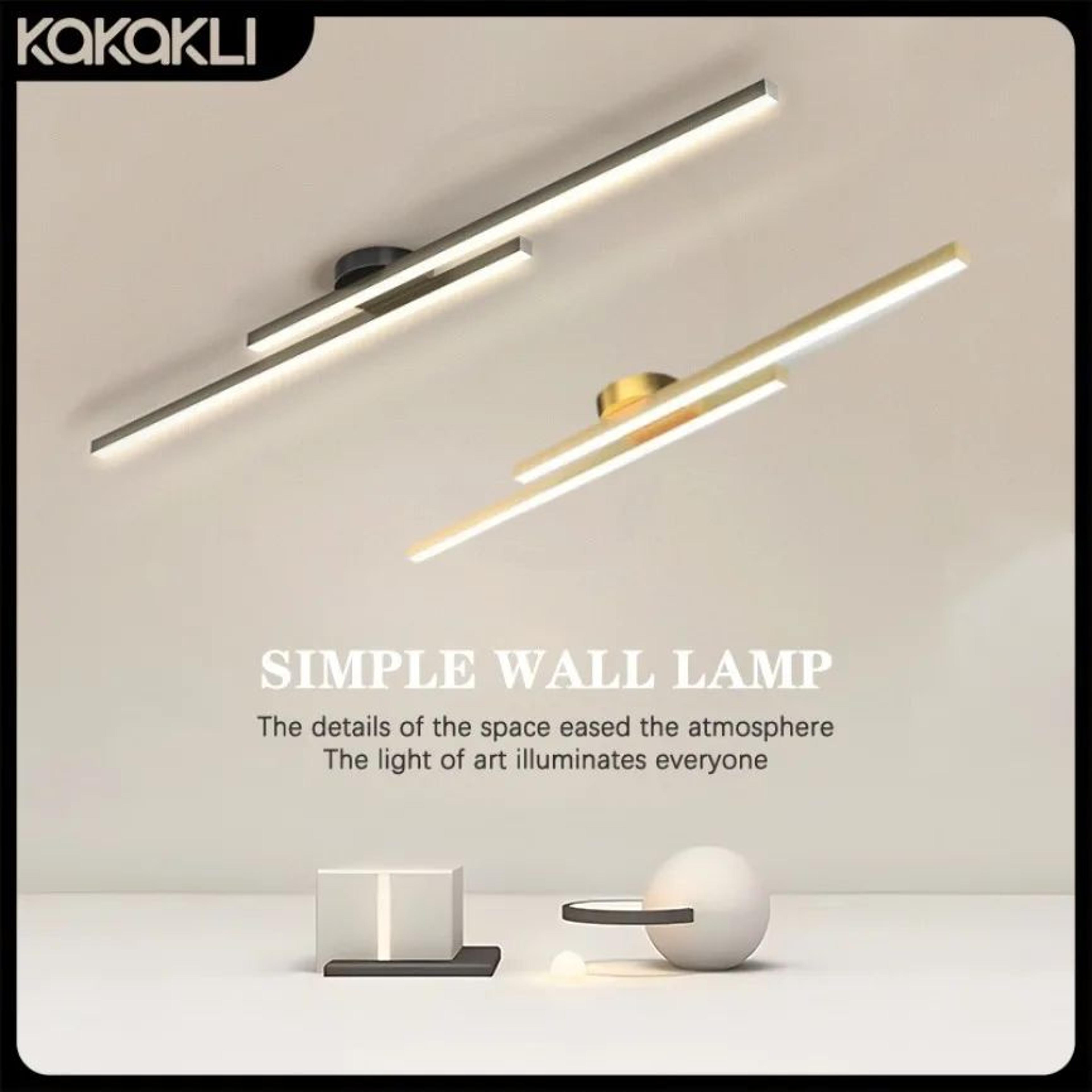 modern linear dimmable led ceiling light
